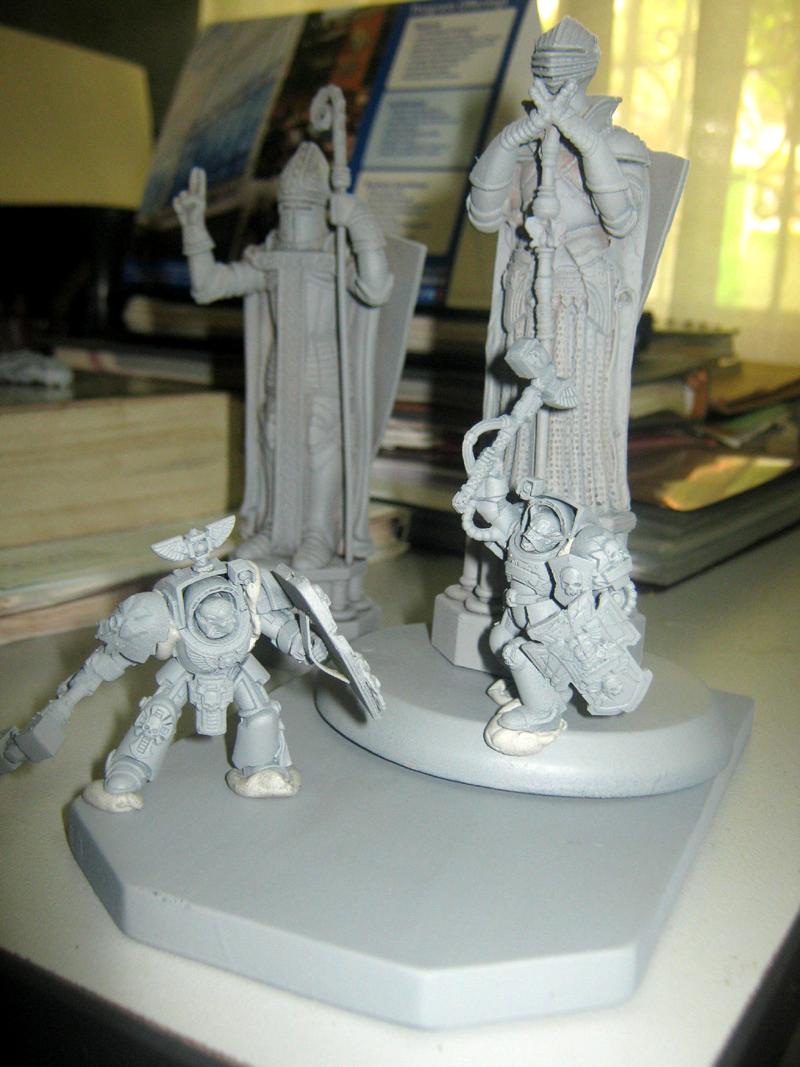 Black Templars, Dakka Painting Challenge, Diorama, Terminator Armor, Th/ss, Work In Progress