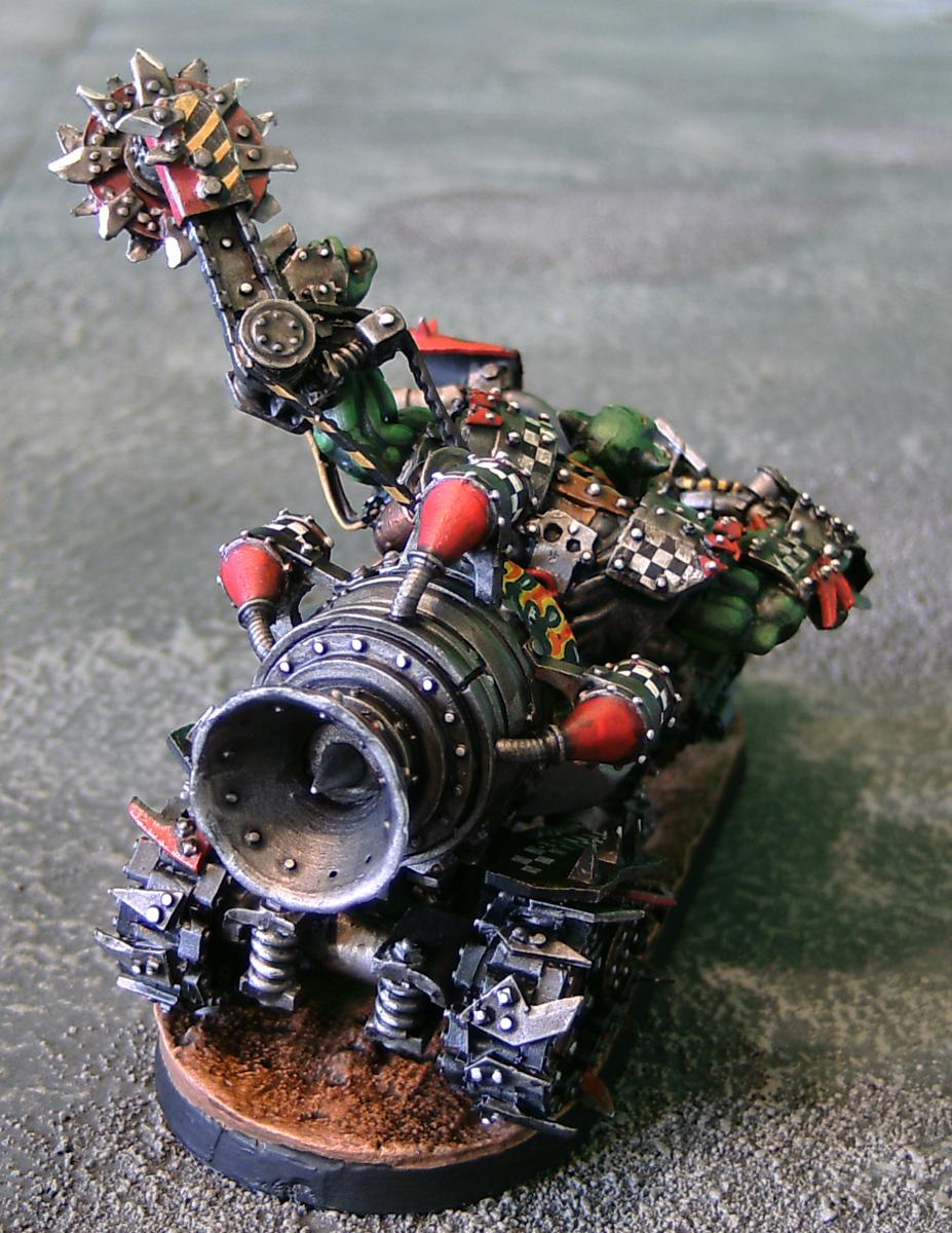 Biker Boss, Forgeworld. Forge World, Goff, Orks, Ouze, Warboss
