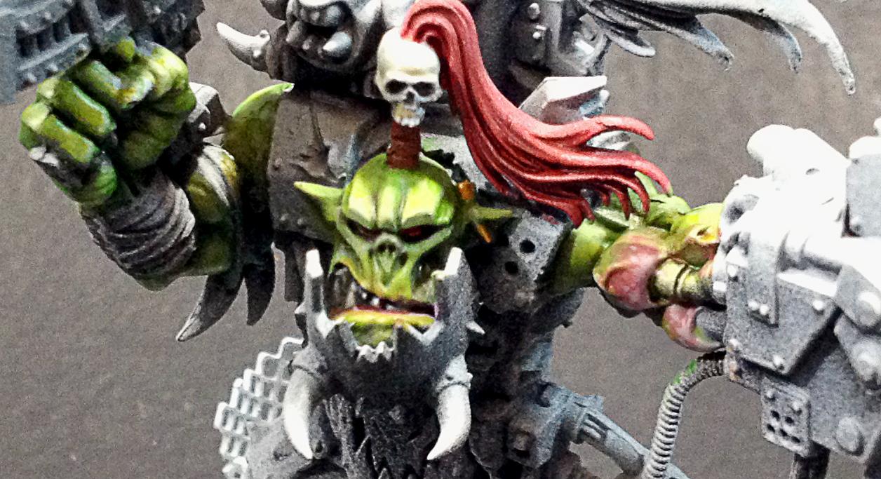 Ork Warboss, skin almost done -