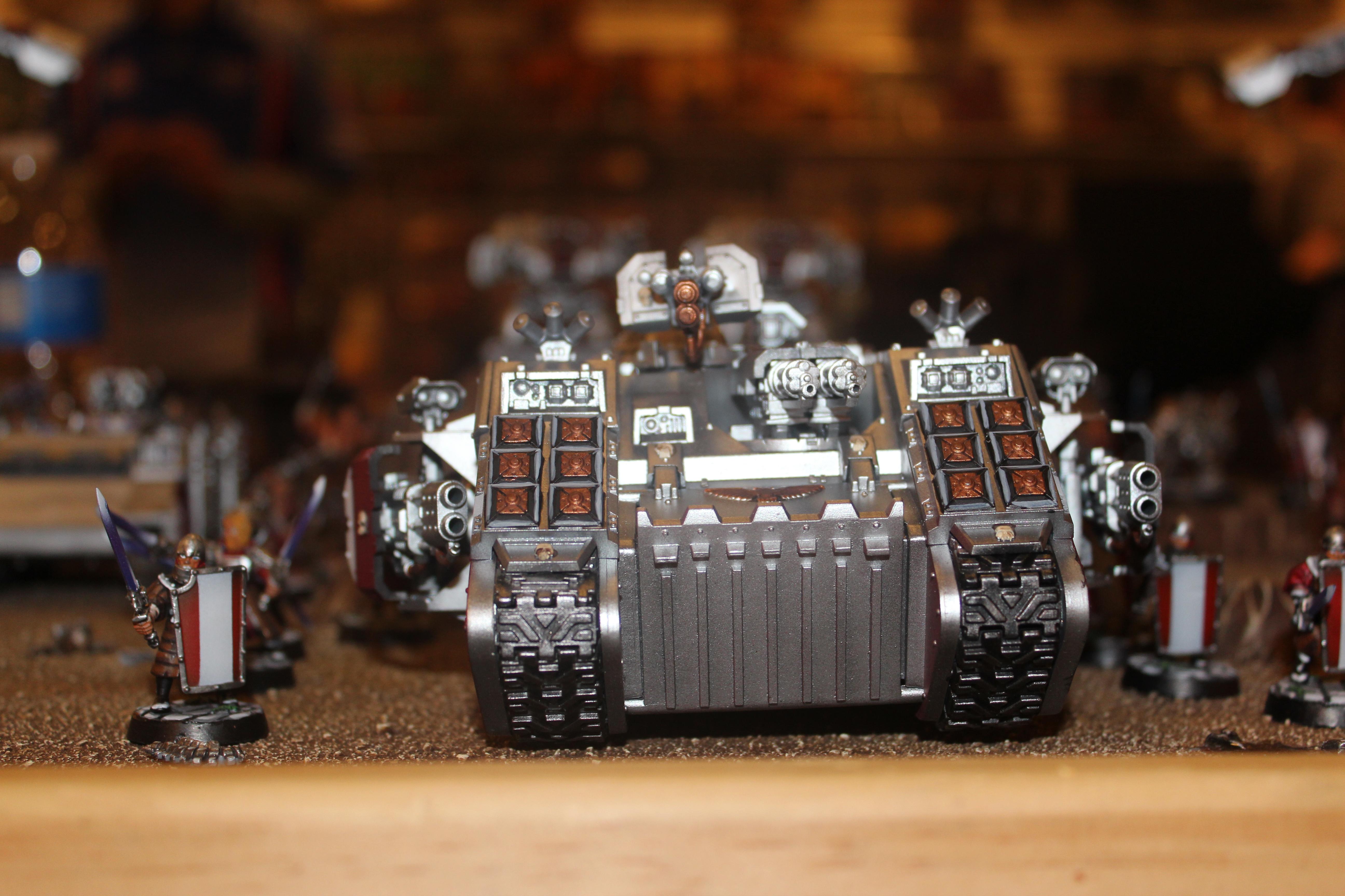 SVDM GT 2012 40k Armies Pic 023 Andrew's GKs Land Raider Crusader