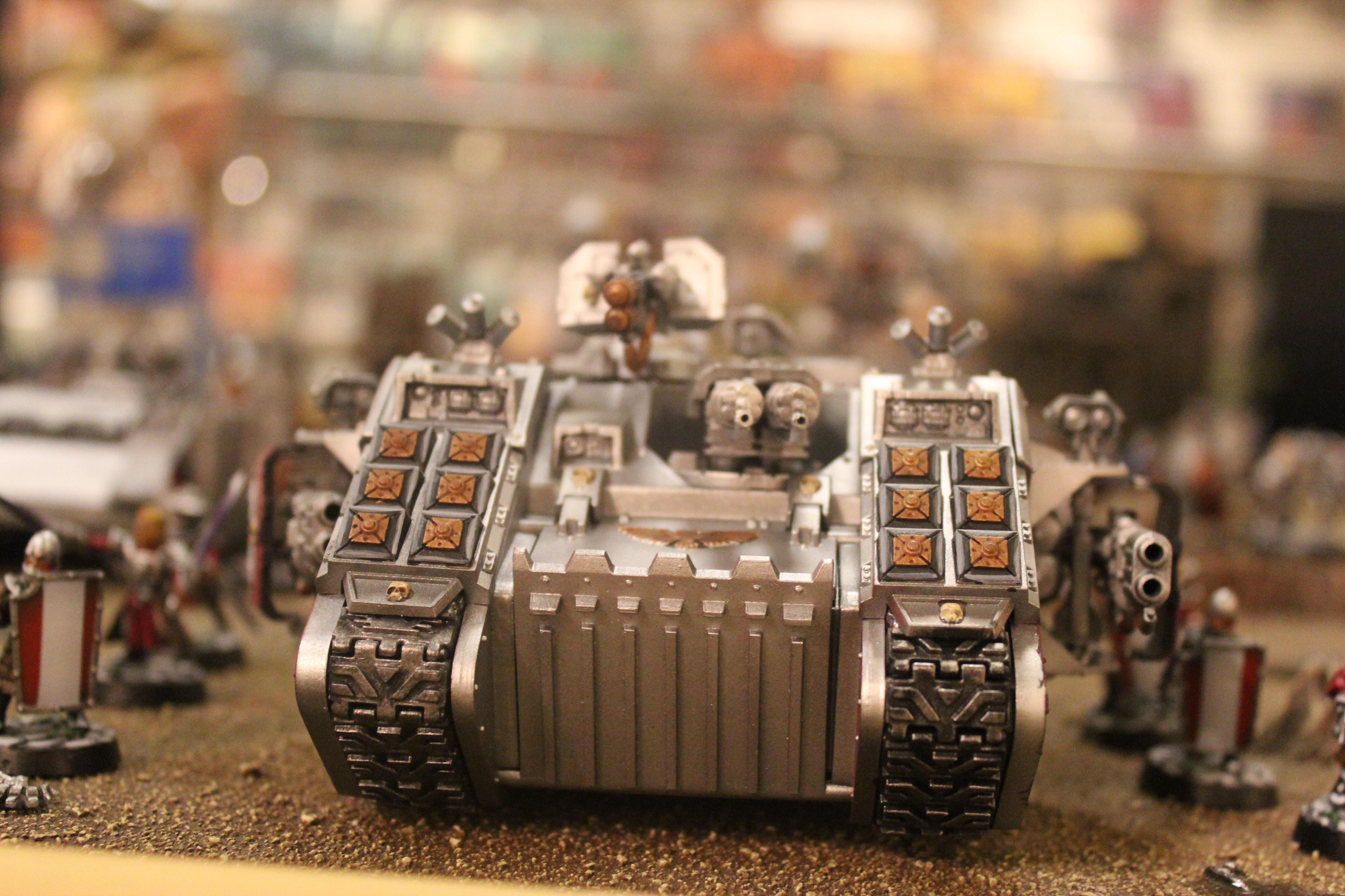 SVDM GT 2012 40k Armies Pic 028 Andrew's GKs Land Raider Crusader