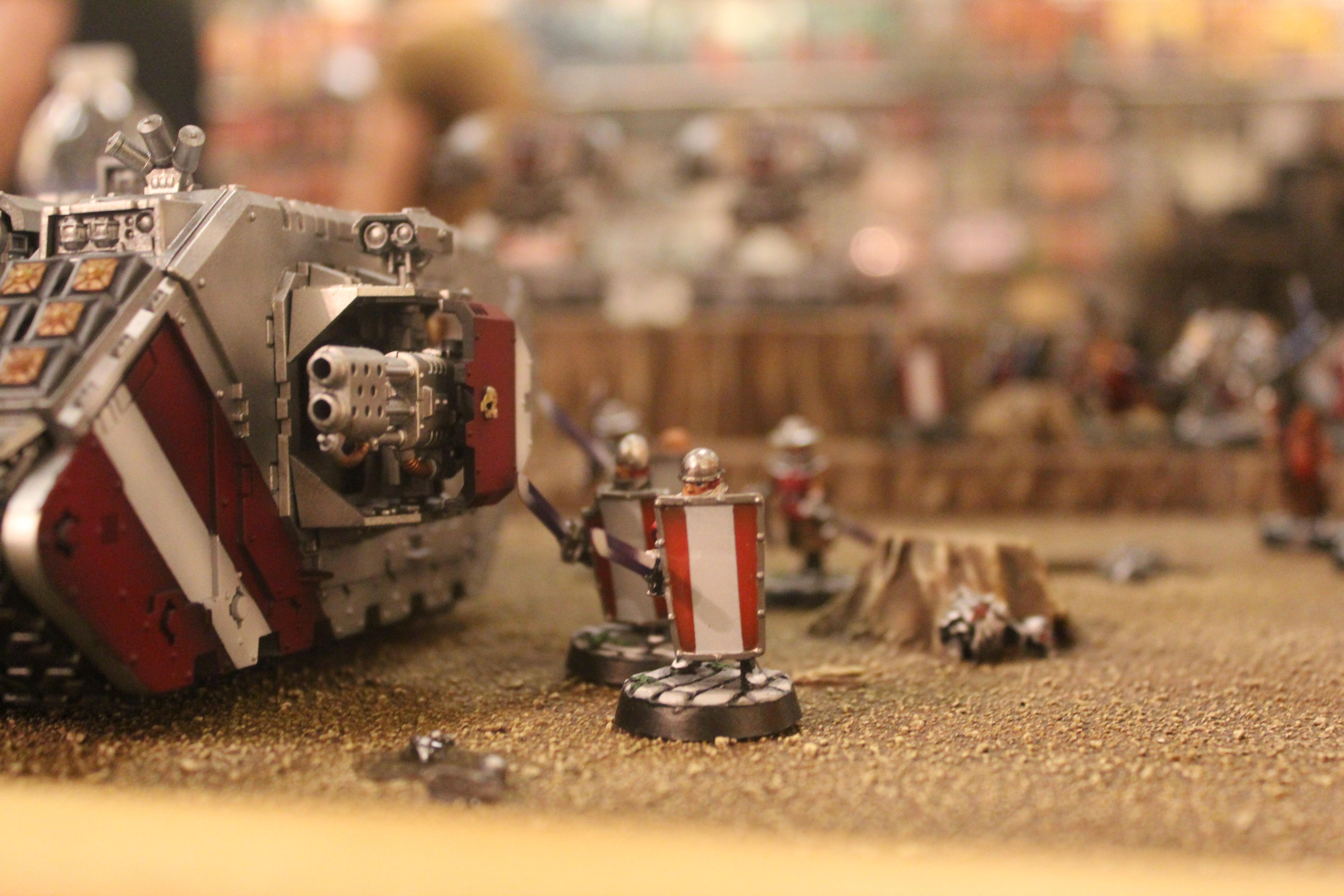 SVDM GT 2012 40k Armies Pic 029 Andrew's GK Land Raider + Crusader