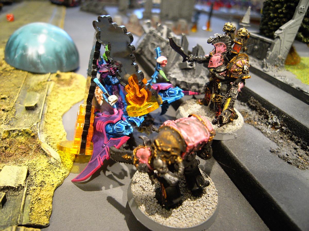 Battle Report, Dark, Eldar, Green, Panic, Purple, Terrain, Warhammer 40,000, Webway
