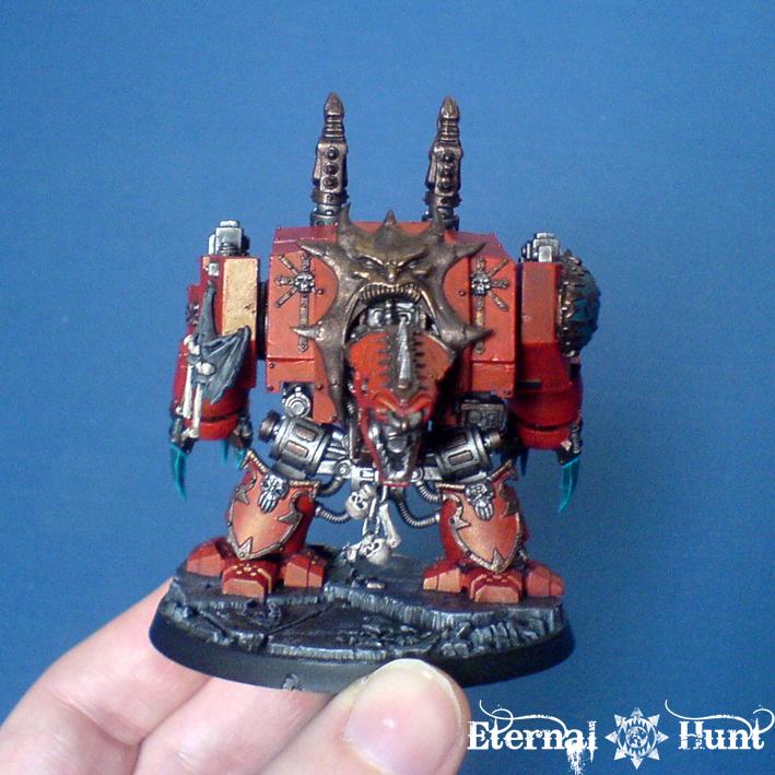 Chaos, Chaos Space Marines, Conversion, Dreadnought, Khorne, Marax The Fallen, Warhammer 40,000, World Eaters