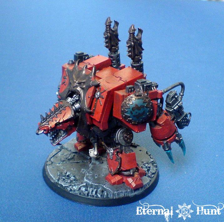 Chaos, Chaos Space Marines, Conversion, Dreadnought, Khorne, Marax The Fallen, Warhammer 40,000, World Eaters