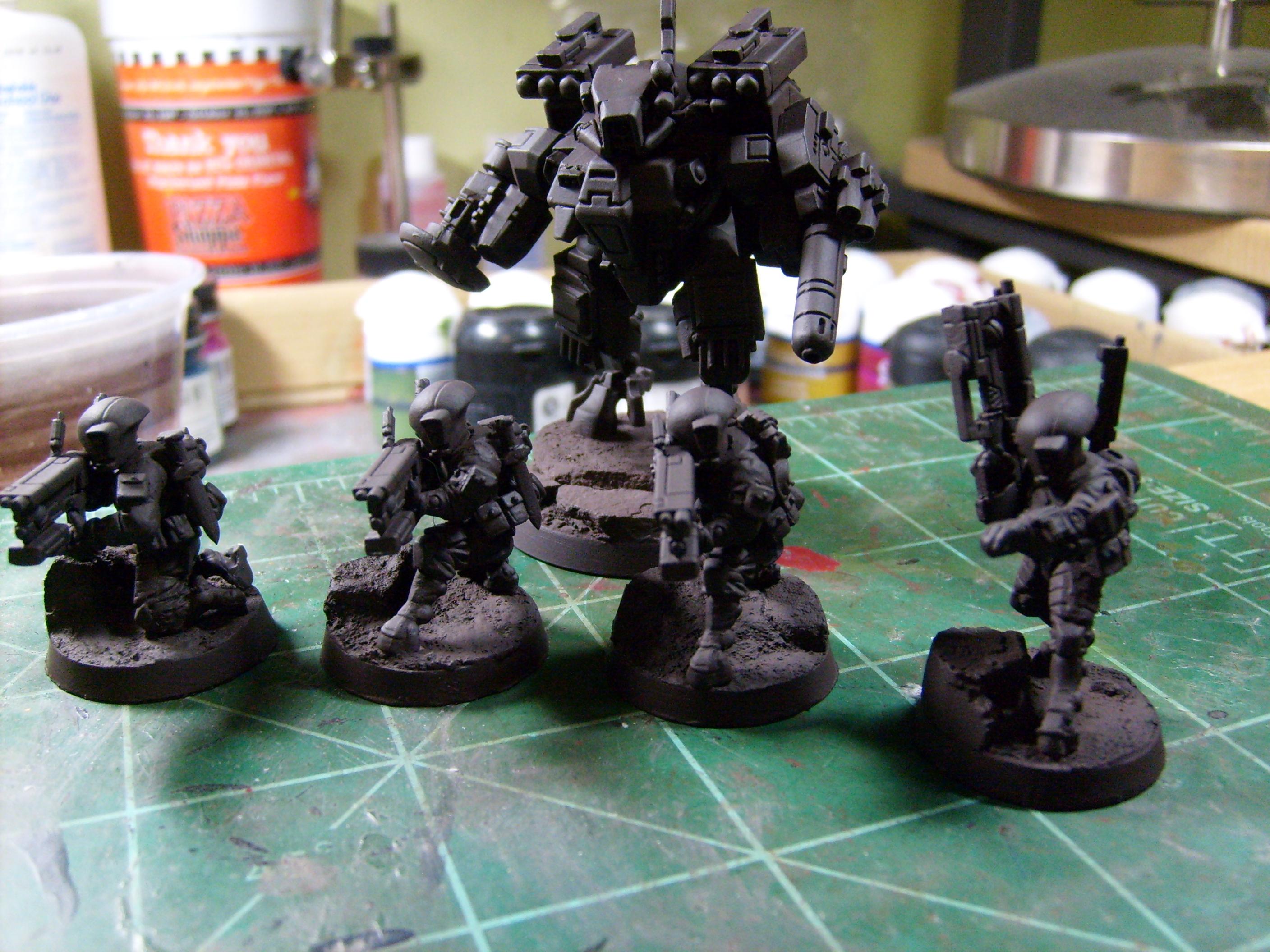Army, Desert, Pathfinders, Suicide, Suit, Tau, Warhammer 40,000, Work In Progress, XV8