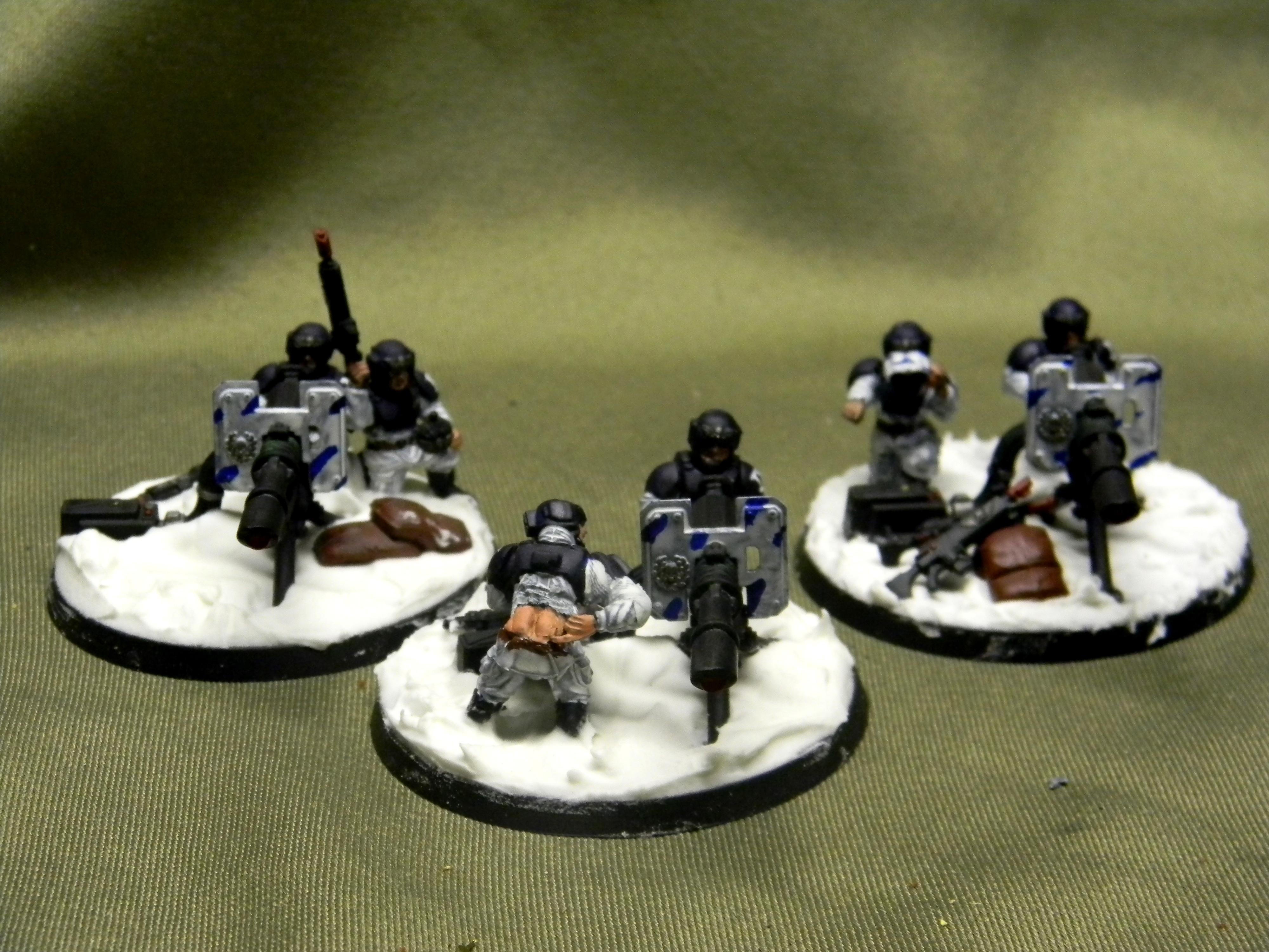 9th Legion, Cadians, Full, Guardsmen, Heavy, Imperial Guard, Lascannon, Moon, Snow, Weapons Team