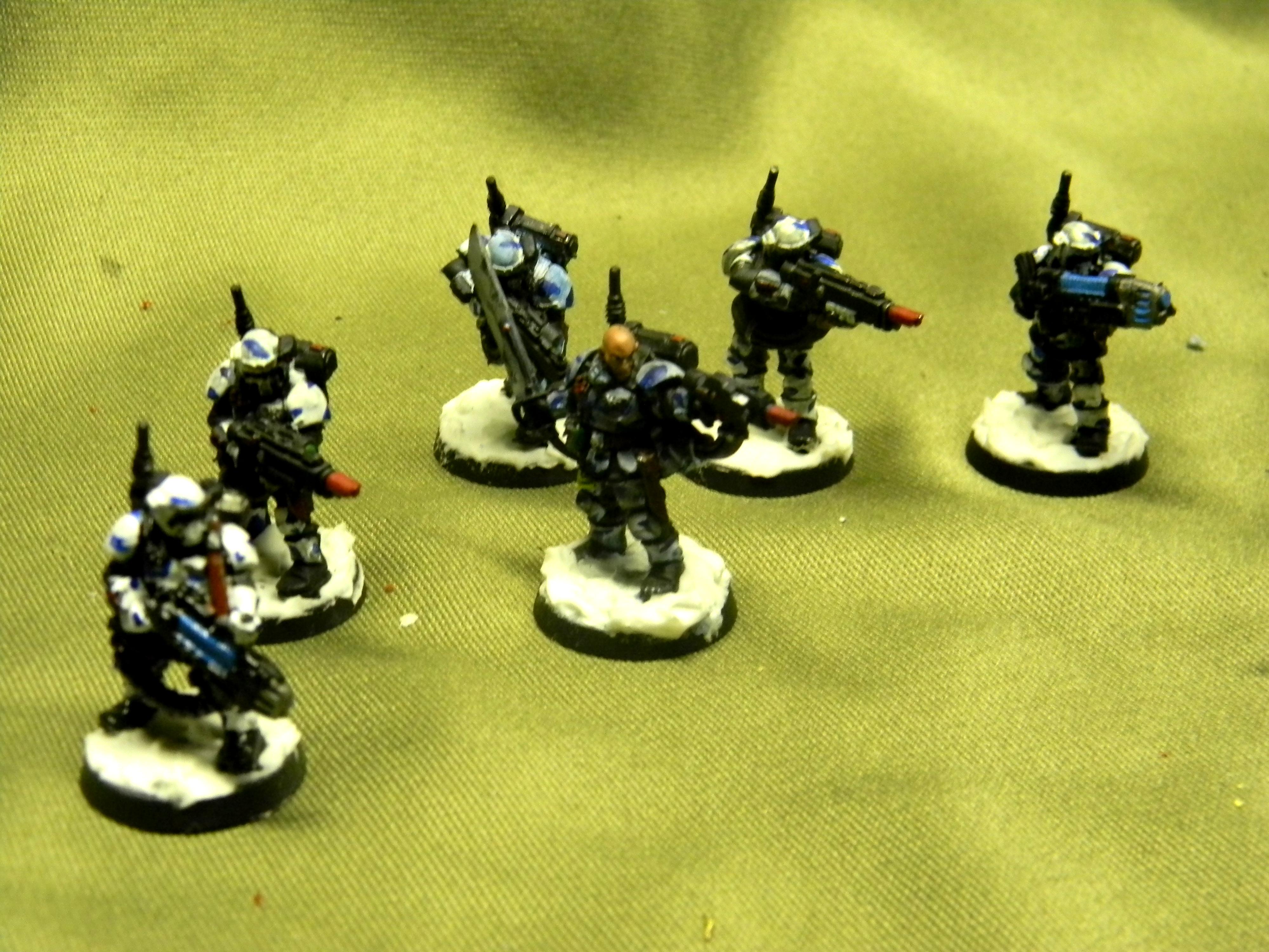 Cadians, Guardsman 9th Cadian Legion, Hotshot, Imperial Guard, Kasrkin, Plasma, Snow, Stormtrooper
