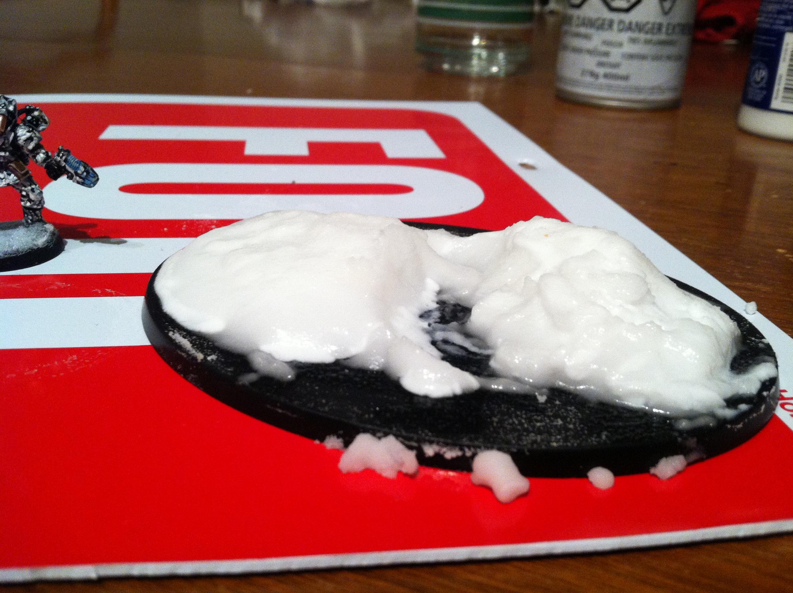 New basing style! kinda came out soupy, but eh i will perfect it. 