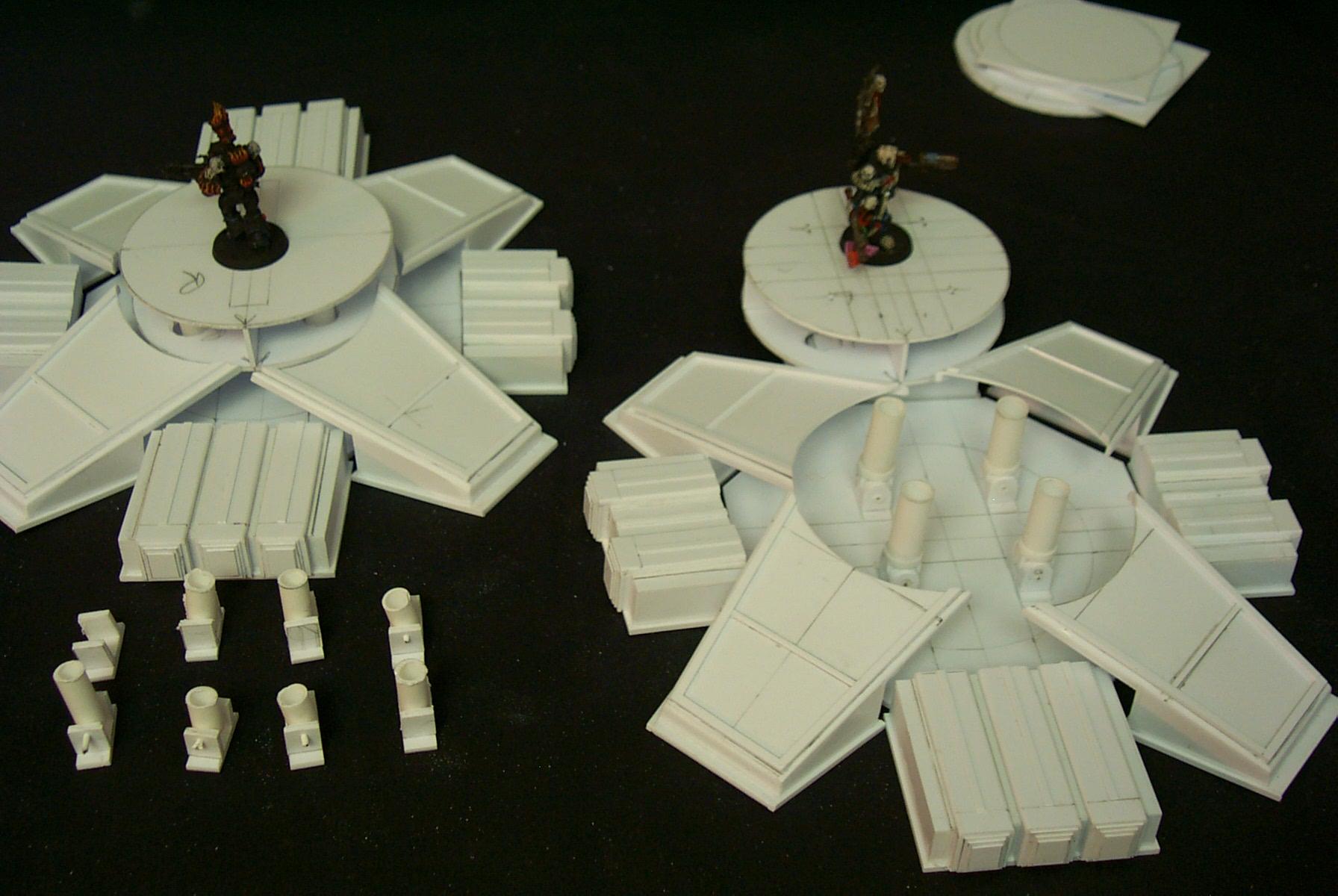The unnecessary parts in the left forground