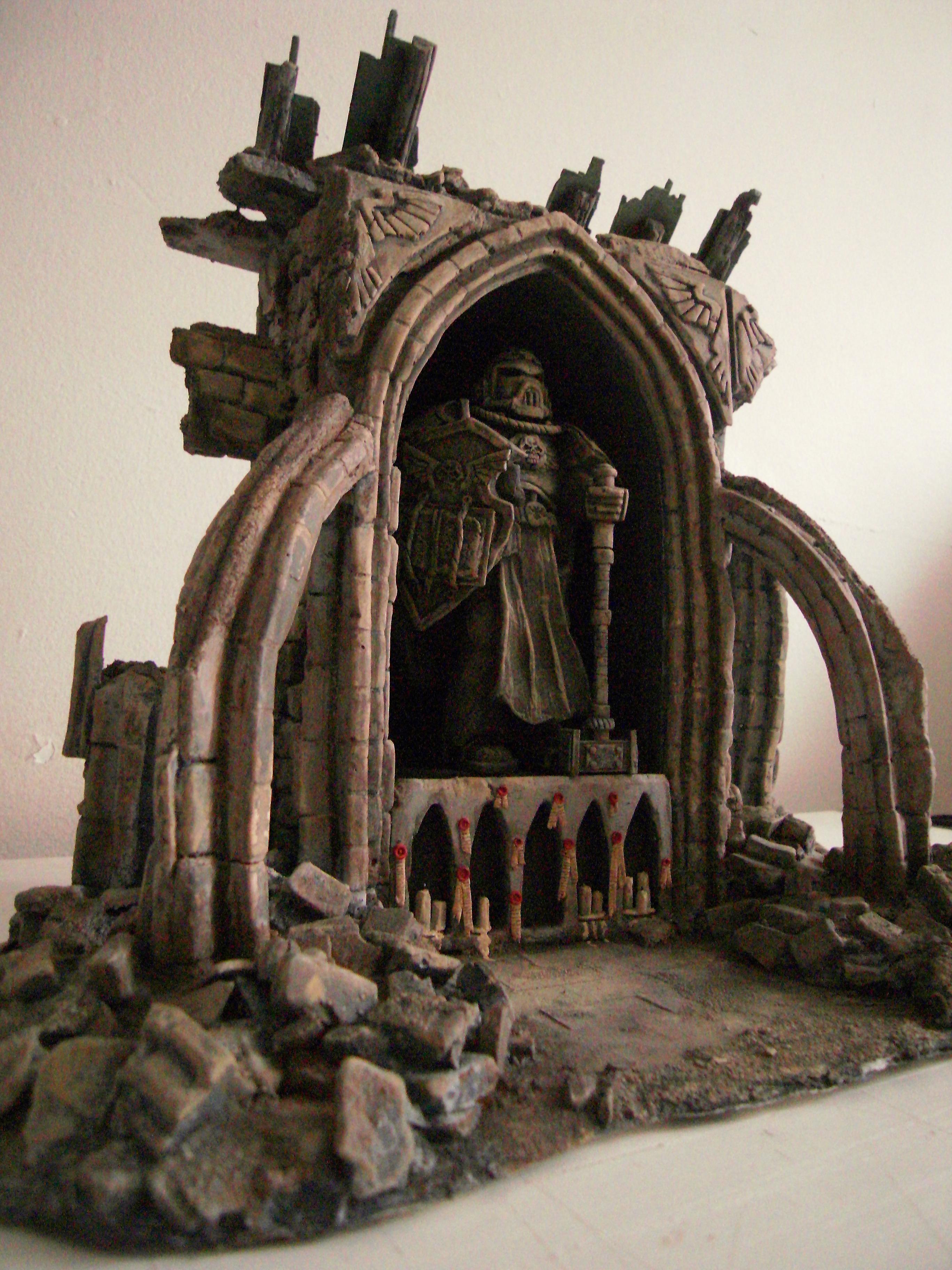 Cathedral, Ruin, Shrine, Space Marines, Statue, Terrain, Warhammer 40,000, Warhammer Fantasy