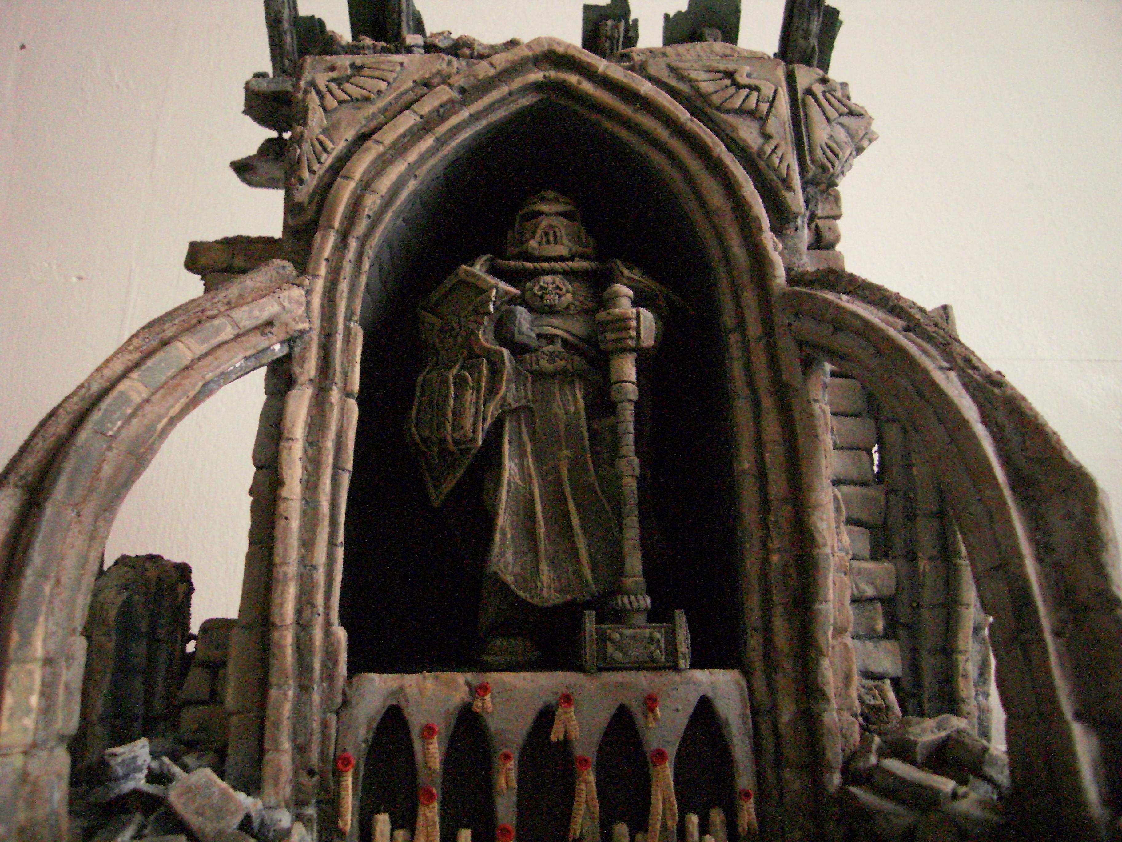 Cathedral, Ruin, Shrine, Space Marines, Statue, Terrain, Warhammer 40,000, Warhammer Fantasy