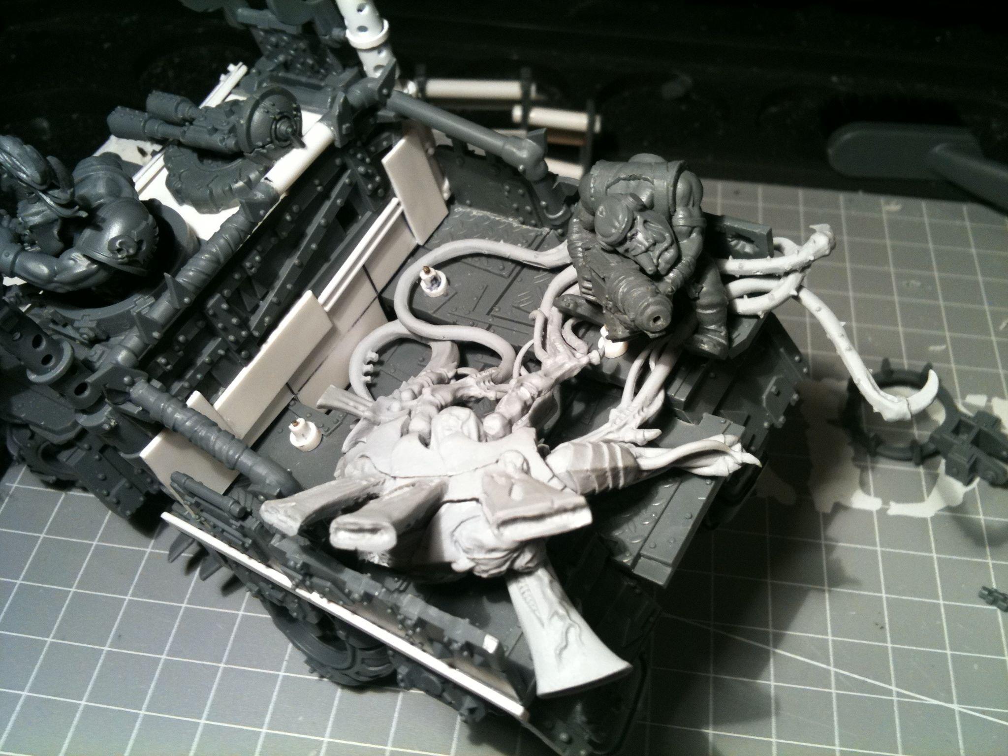 Da Dark Angelz, Gms, Orks, Trukk, Work In Progress