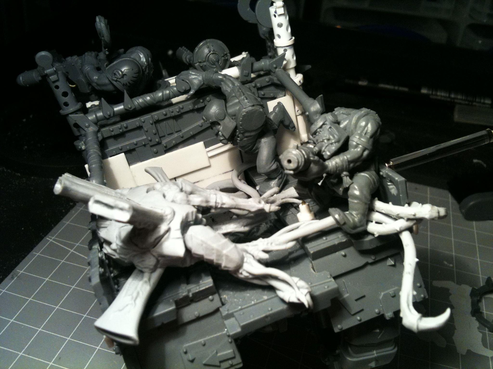 Da Dark Angelz, Gms, Orks, Trukk, Work In Progress