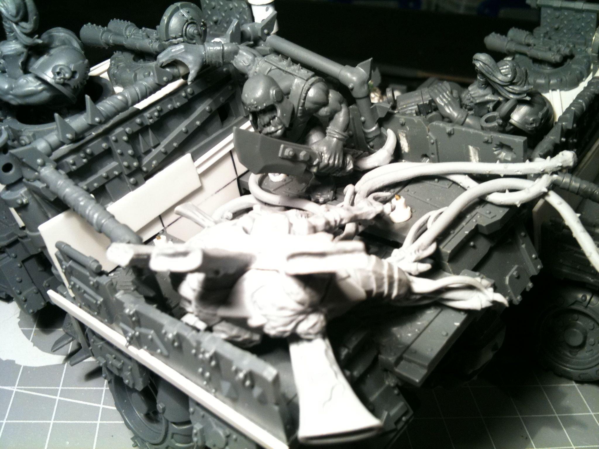 Da Dark Angelz, Gms, Orks, Trukk, Work In Progress