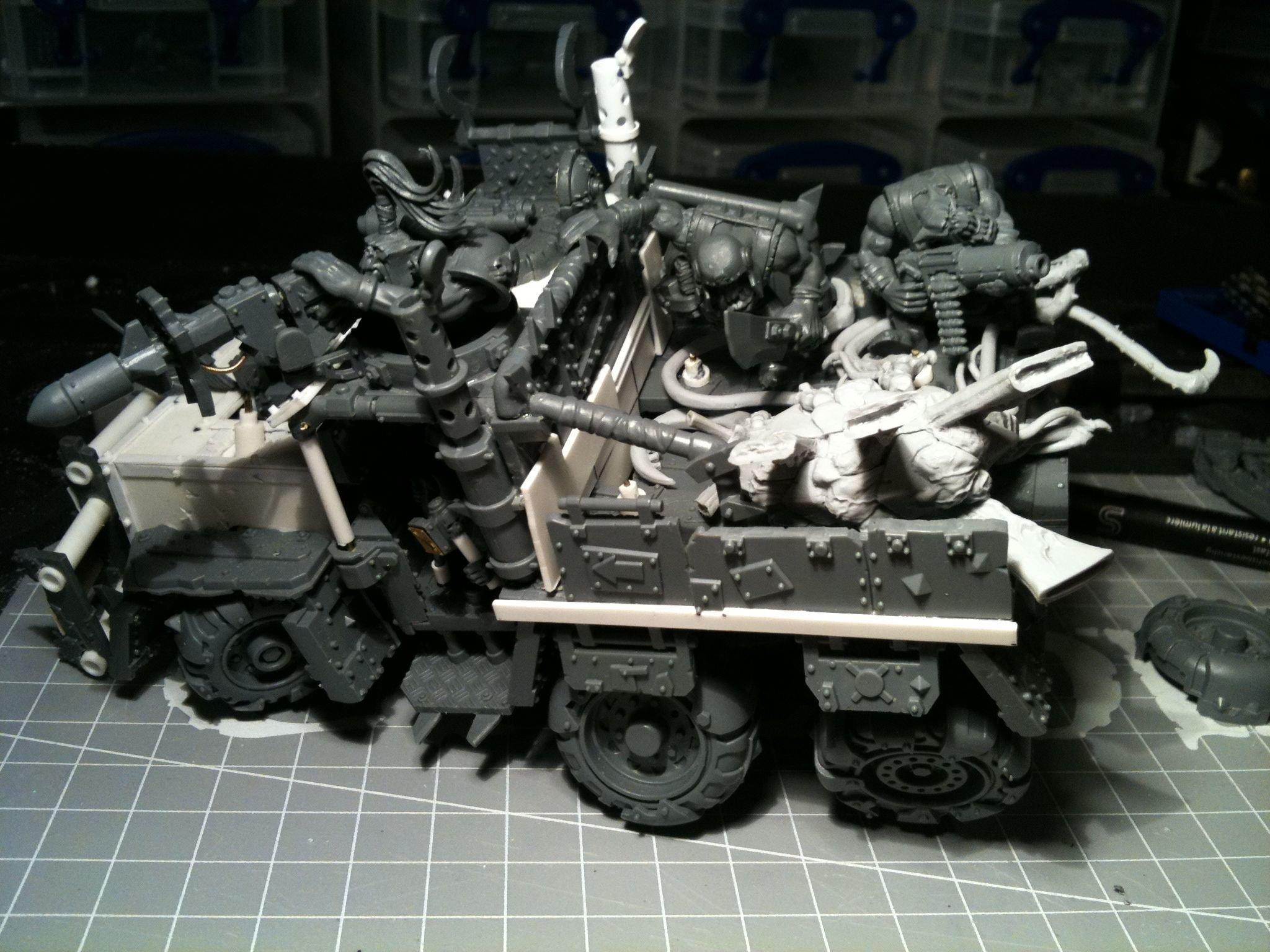 Da Dark Angelz, Gms, Orks, Trukk, Work In Progress