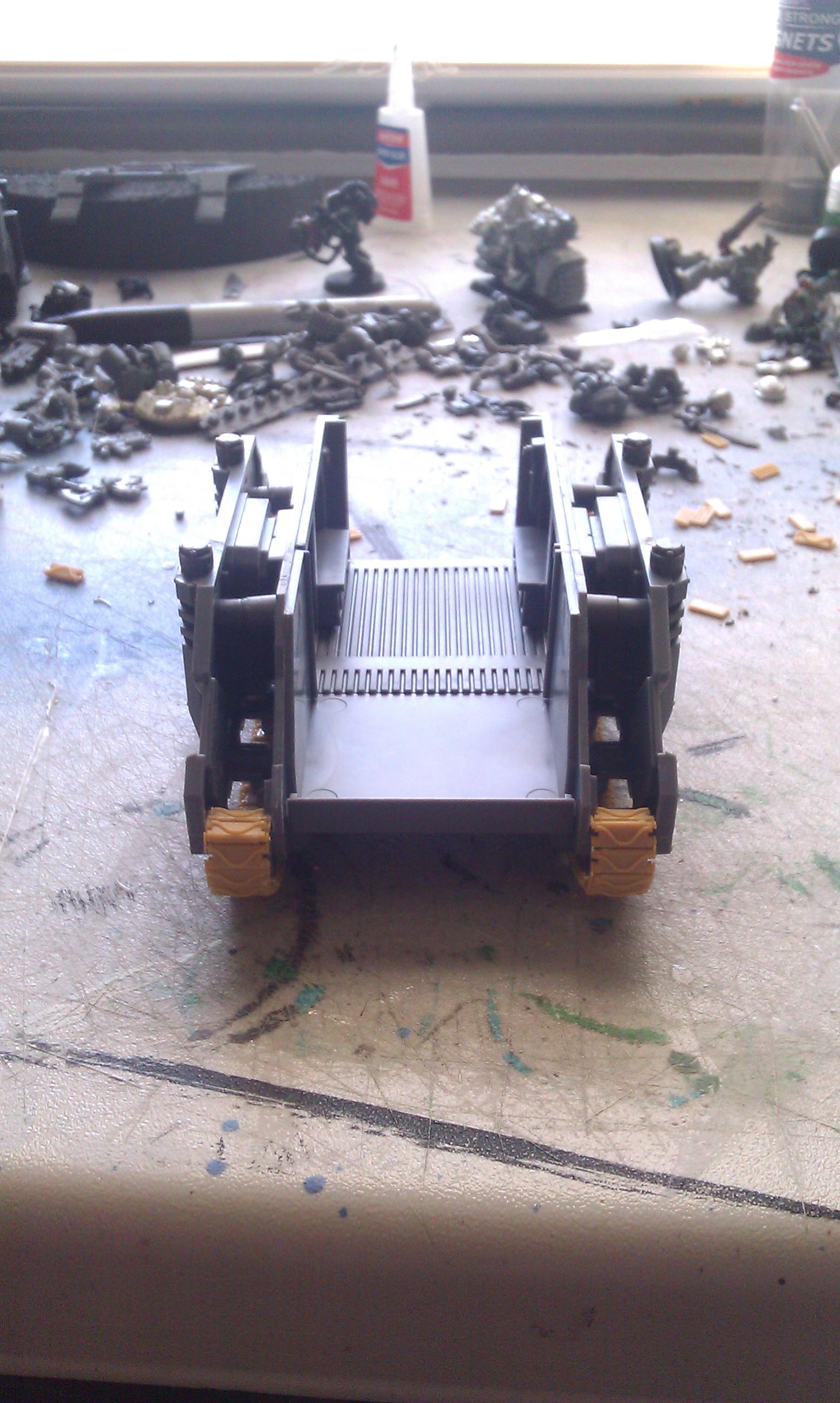 the body being done and the tracks glued in place. 