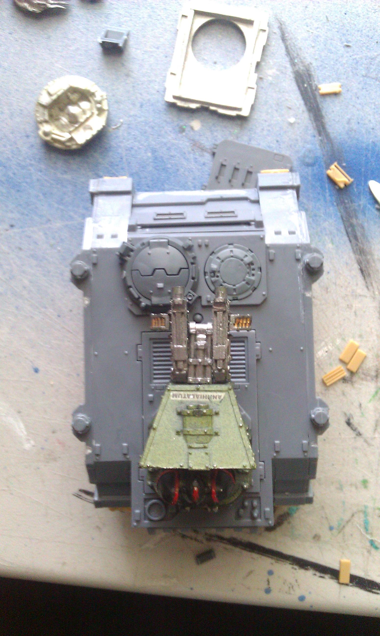 finally having the turret in place. 