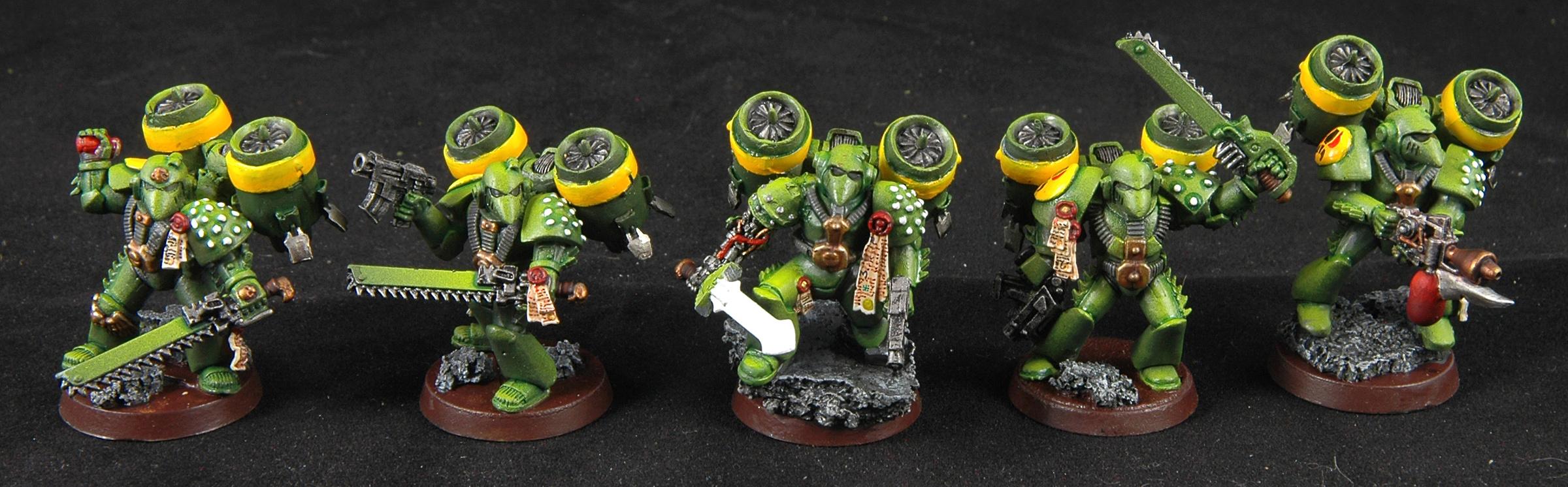 Assault Squad, Mantis Warriors, Space Marines, Warhammer 40,000, Work In Progress