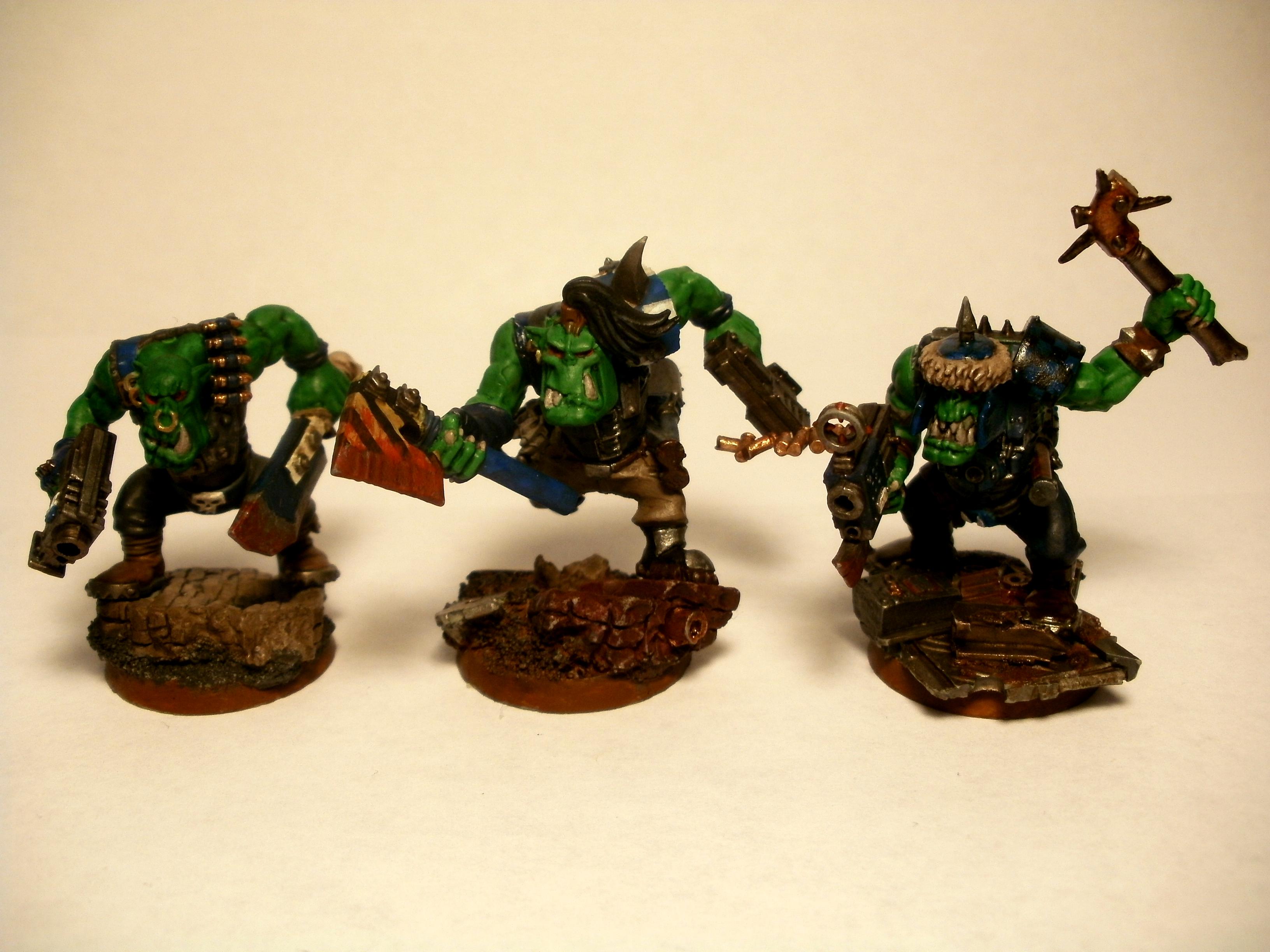Boy, Choppa, Conversion, Kitbash, Kromlech, Micro Art, Orks, Slugga