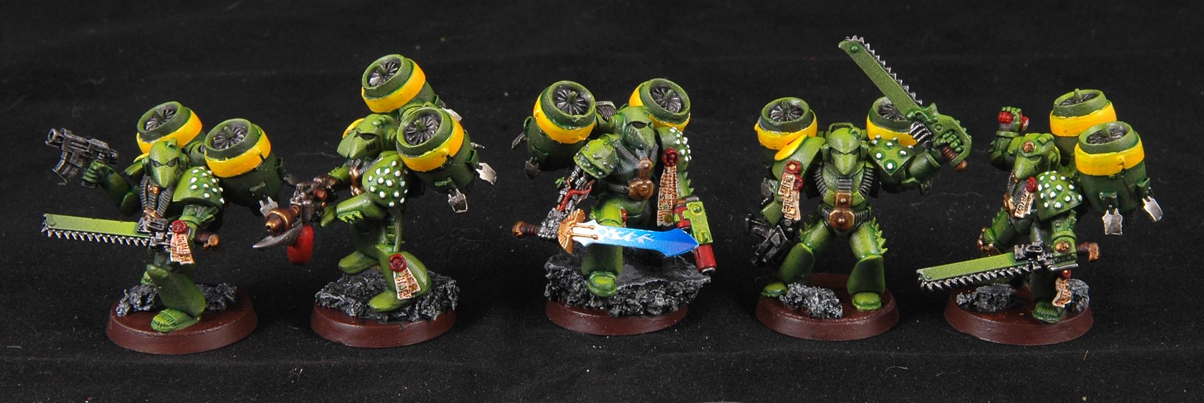 Assault Squad, Mantis Warriors, Space Marines, Warhammer 40,000, Work In Progress