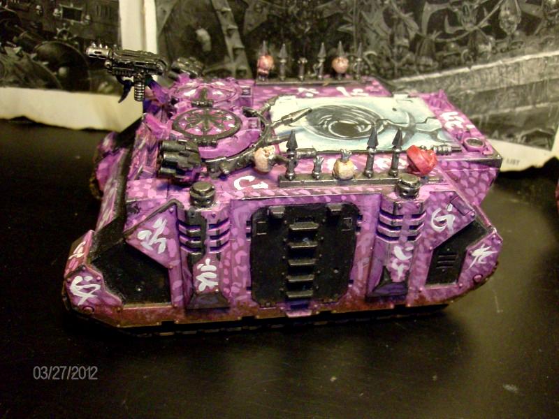 Chaos, Chaos Space Marines, Codex Chaos Space Marines, Emperor's Children, Rhino, Slaanesh
