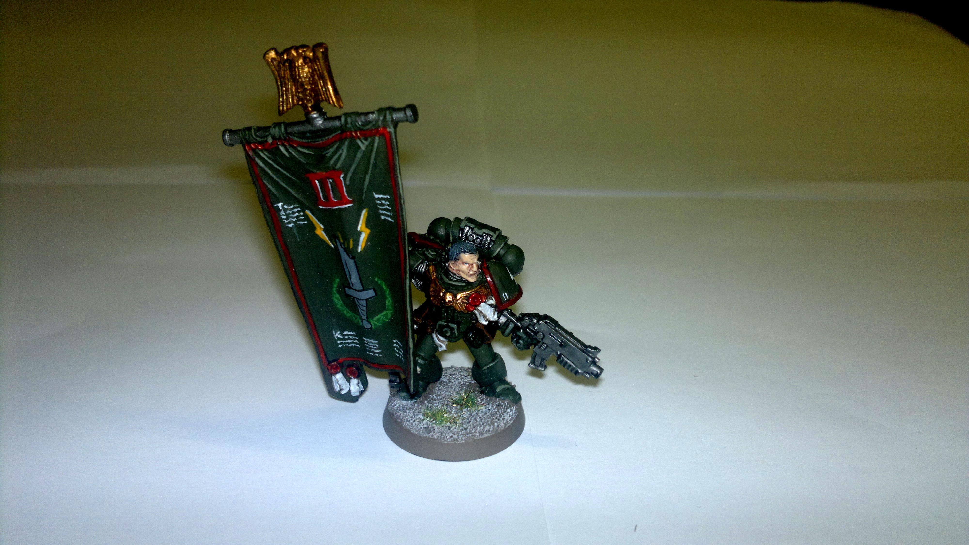Banner, Broken Swords, Command Squa, Space Marines, Standard, Veteran, Warhammer 40,000