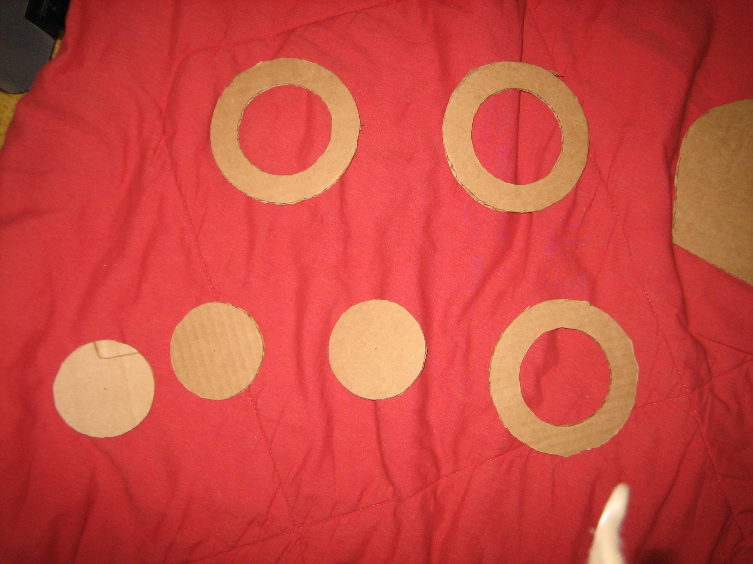 Armor, Cardboard, Cut Arm plates