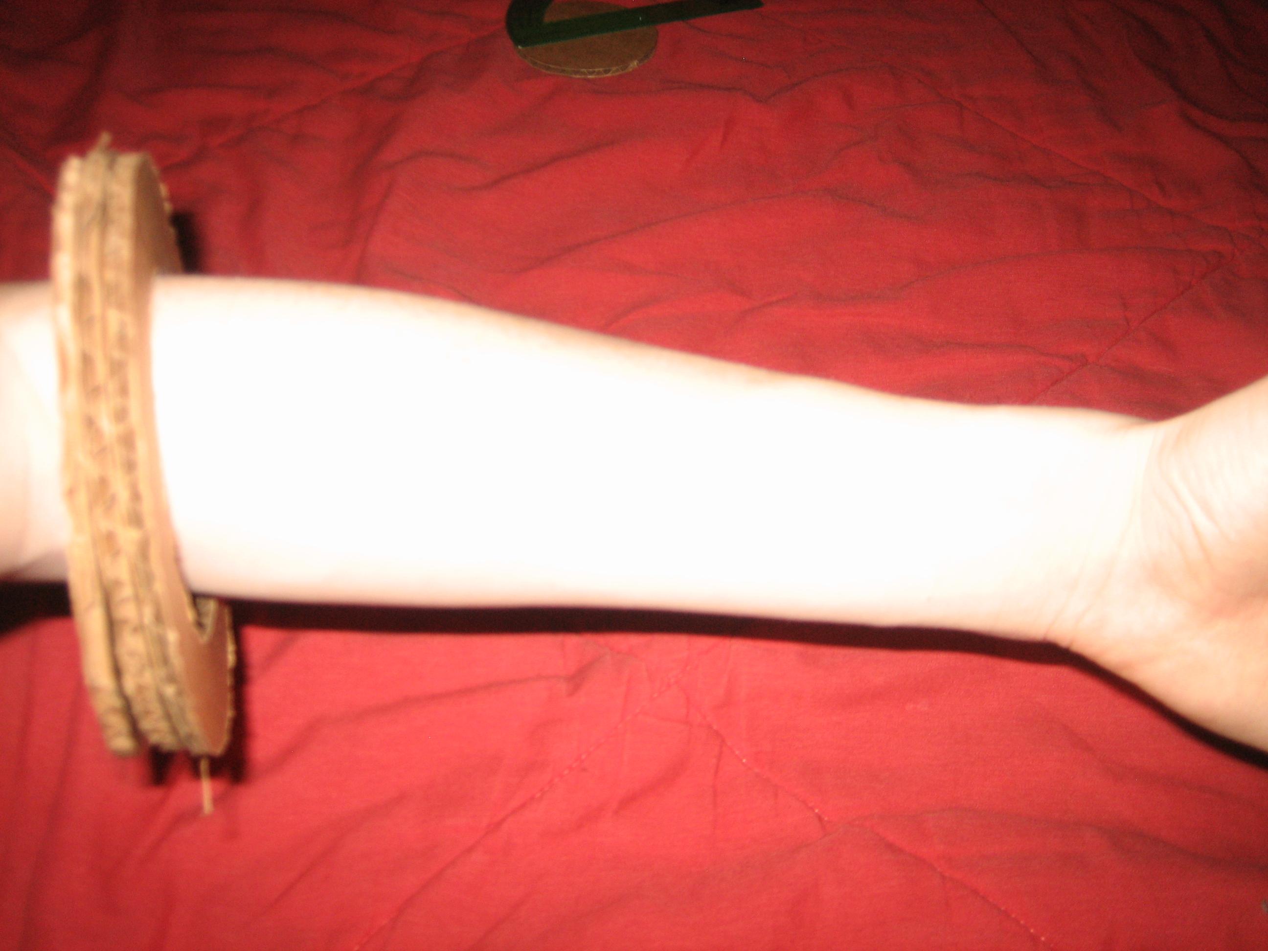Armor, Cardboard, 3 bands on arm..