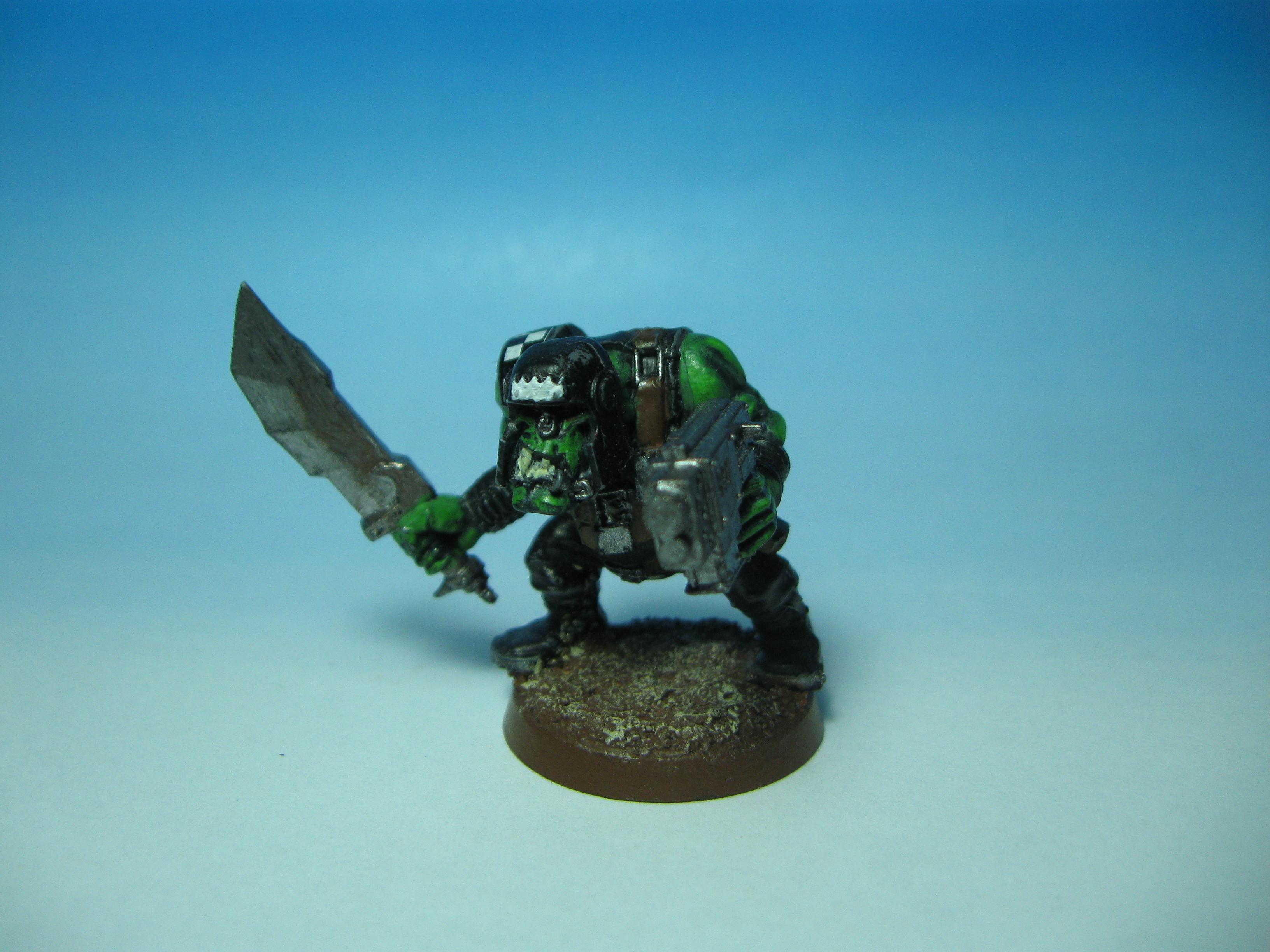 Ork Boy with Slugga and Choppa 1 (Front View)
