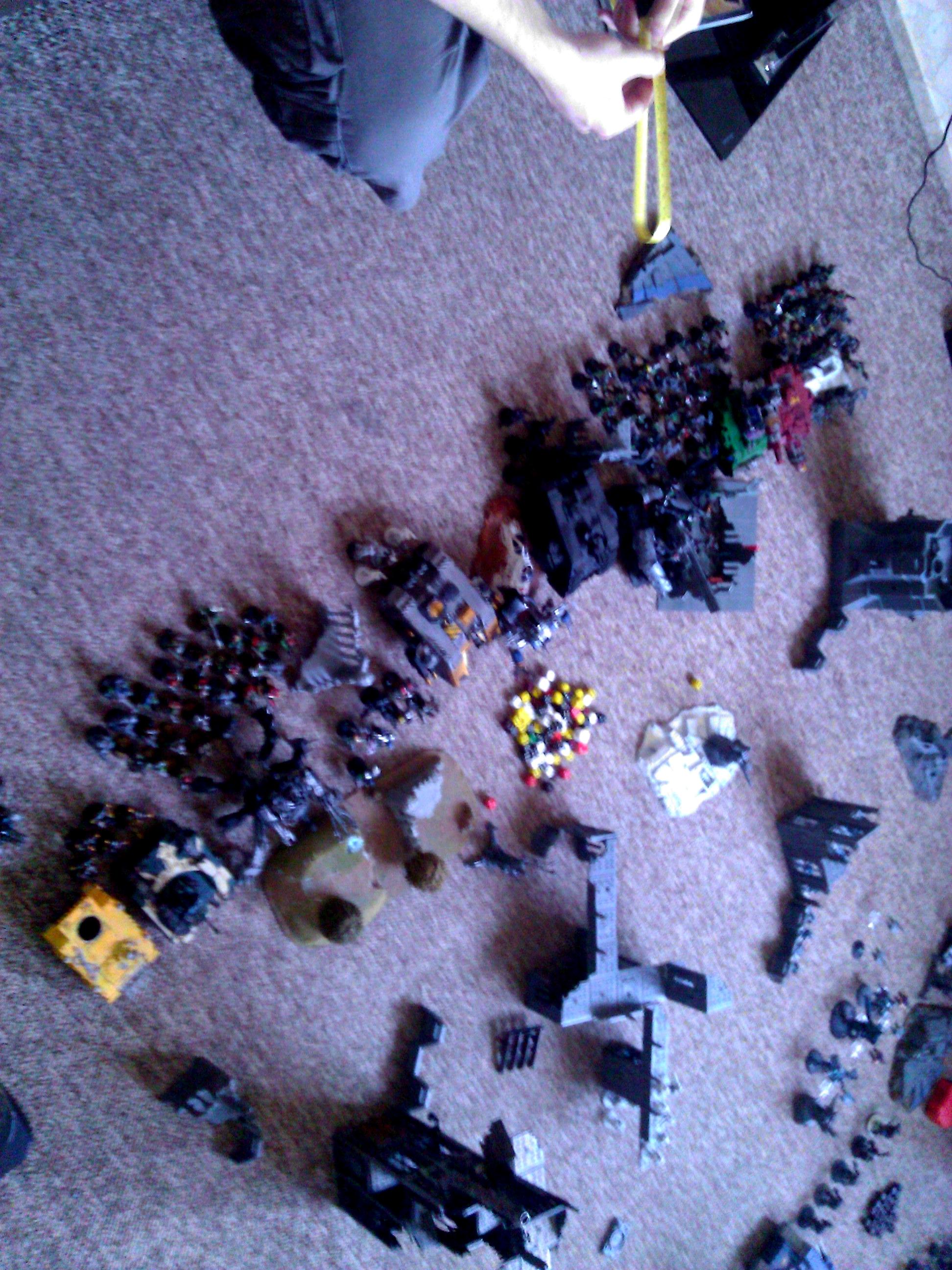 Chaos and Ork Battle Line