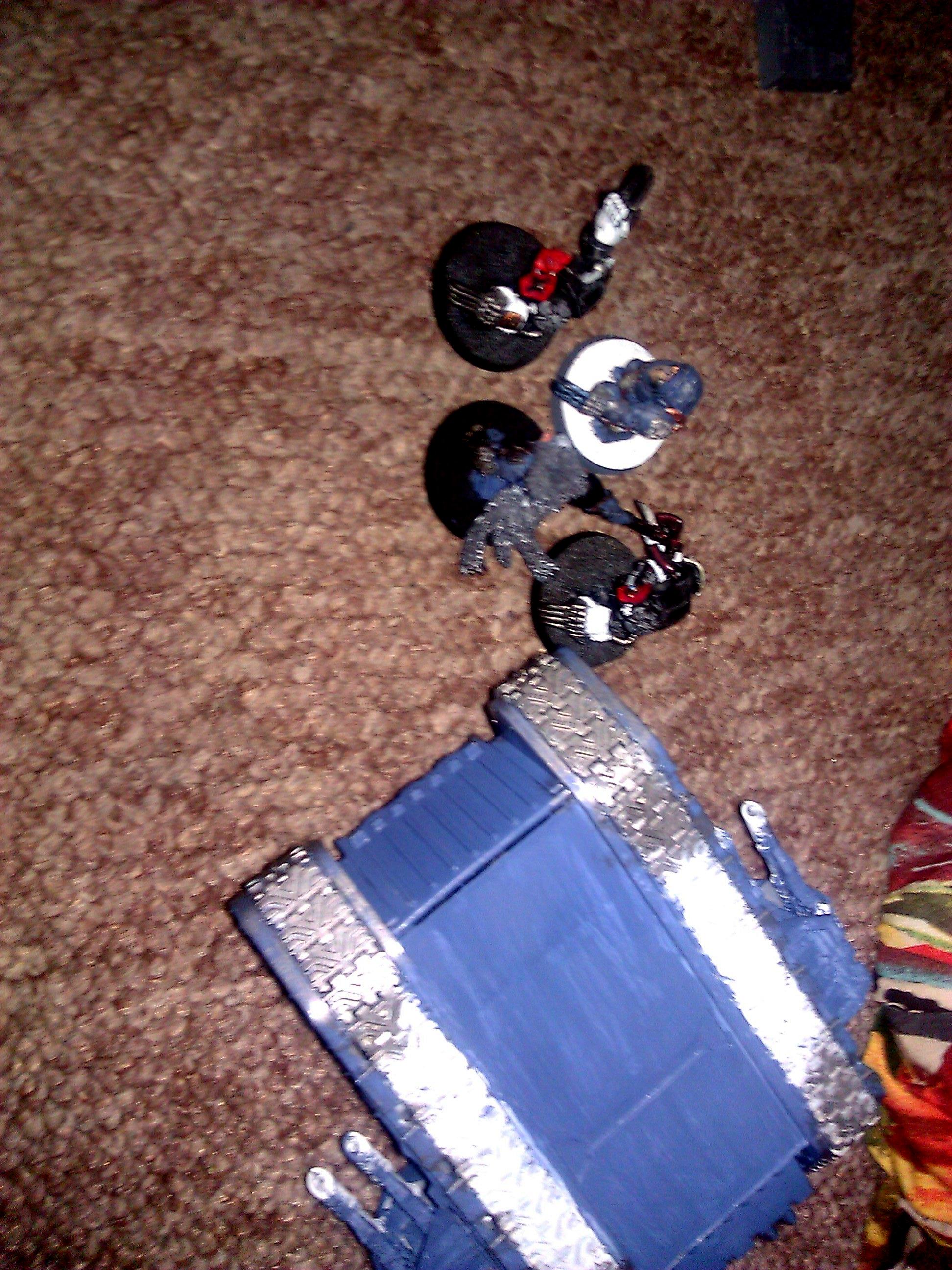 The result of a full on tank collision