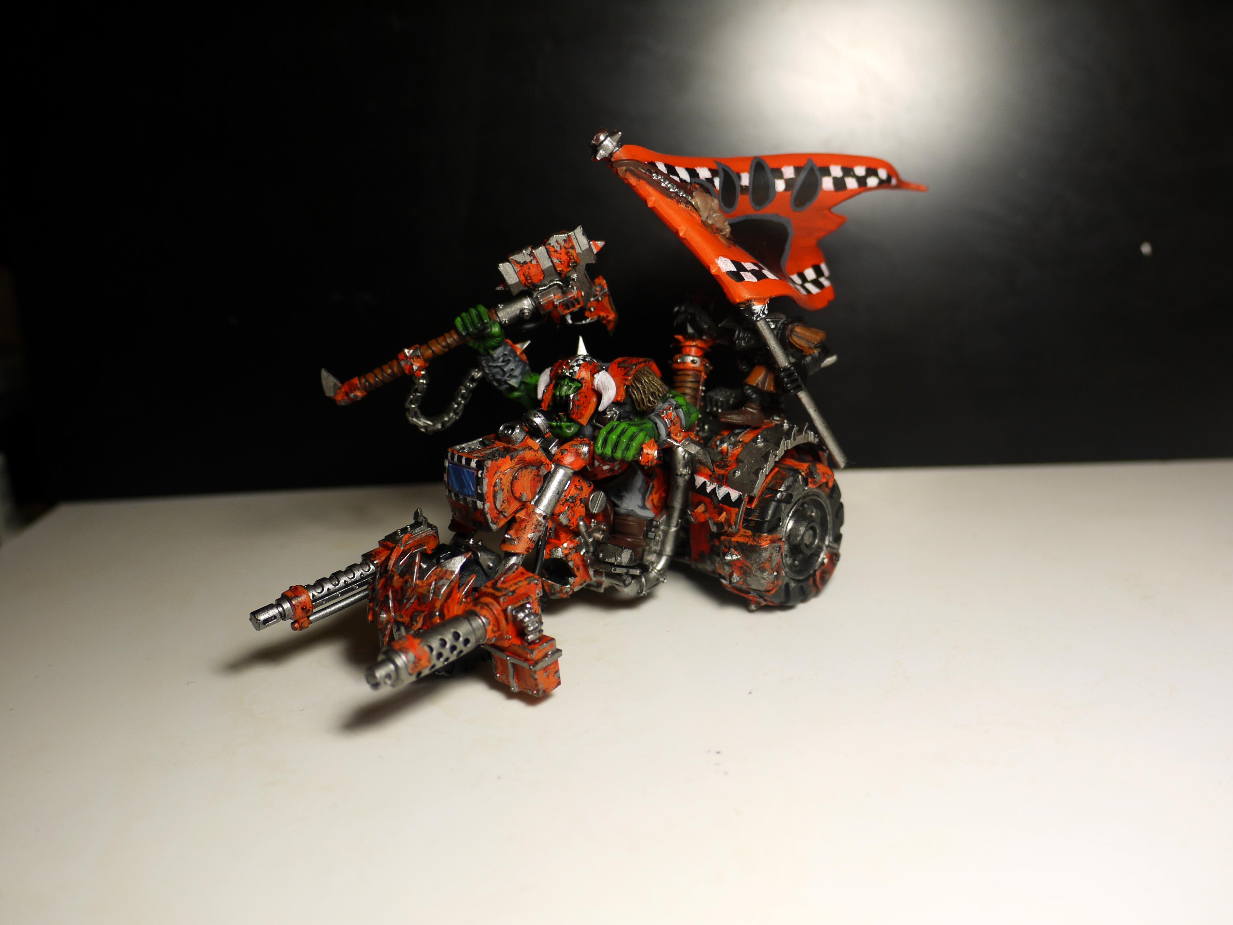 Bike, Fast, Orange, Orks, Speed