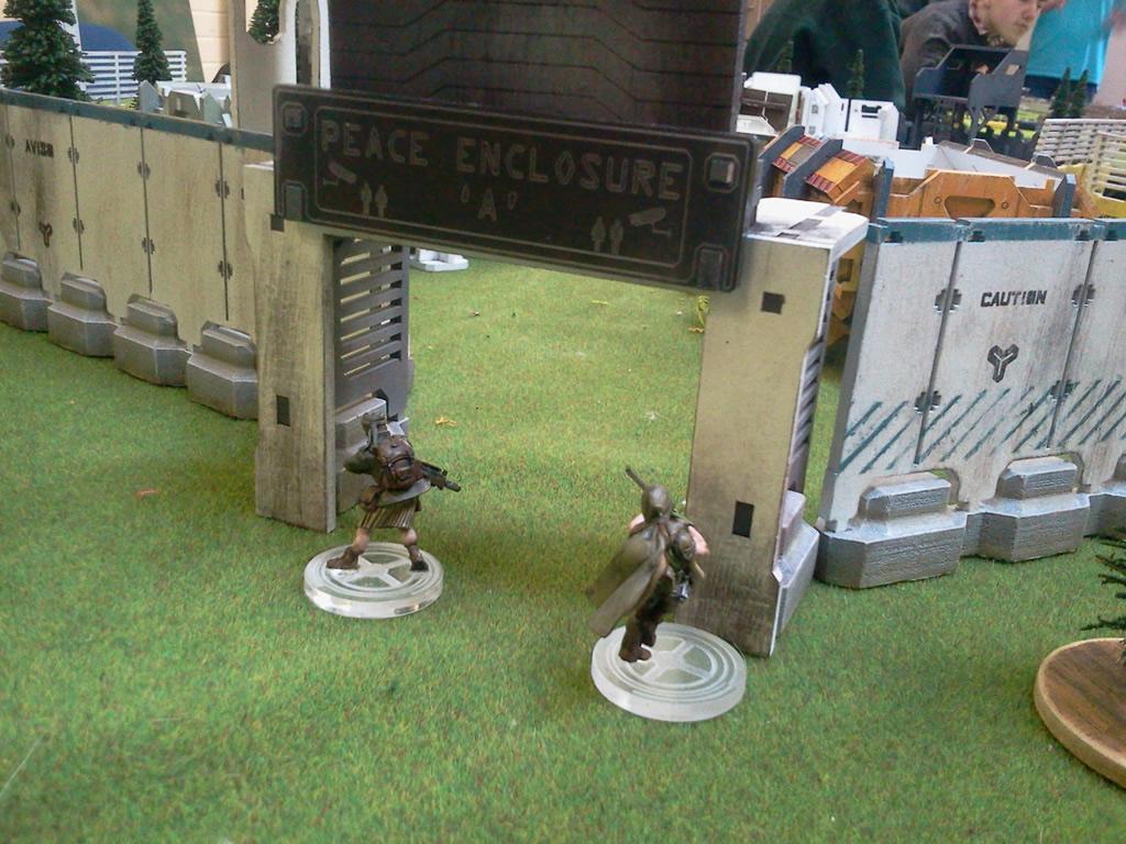 Second game, Ed's men hack the gate after 3 attempts!