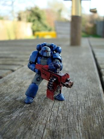 Beakie, Space Marines, True Scale, Ultramarines
