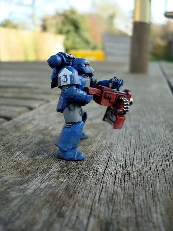 Beakie, Space Marines, True Scale, Ultramarines