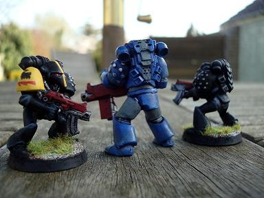 Beakie, Space Marines, True Scale, Ultramarines