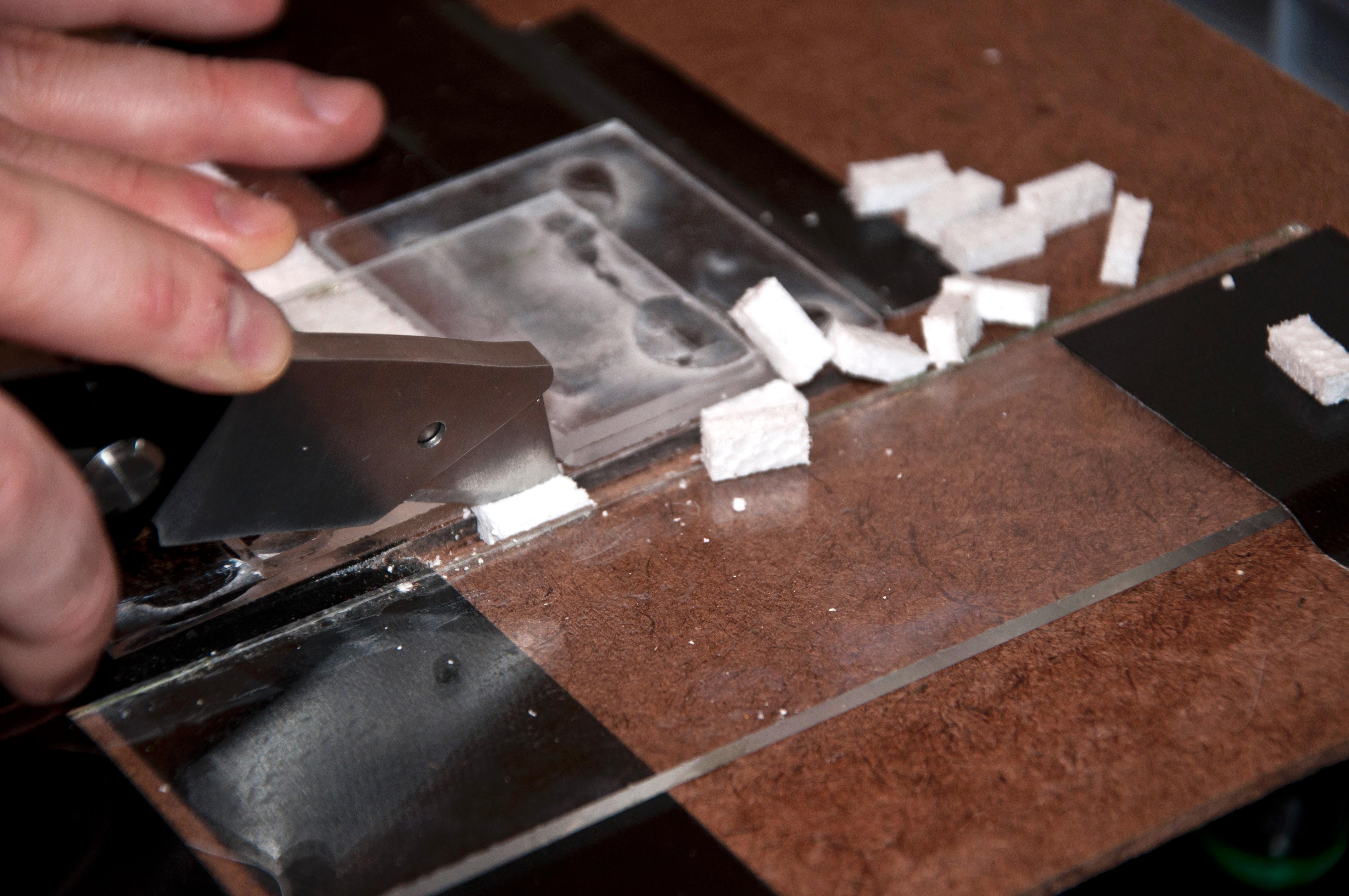 Terrain, Cutting Bricks