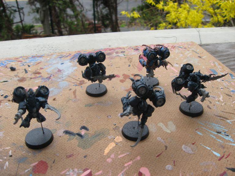 Chaos Space Marines, Conversion, Night Lords, Raptors, Work In Progress