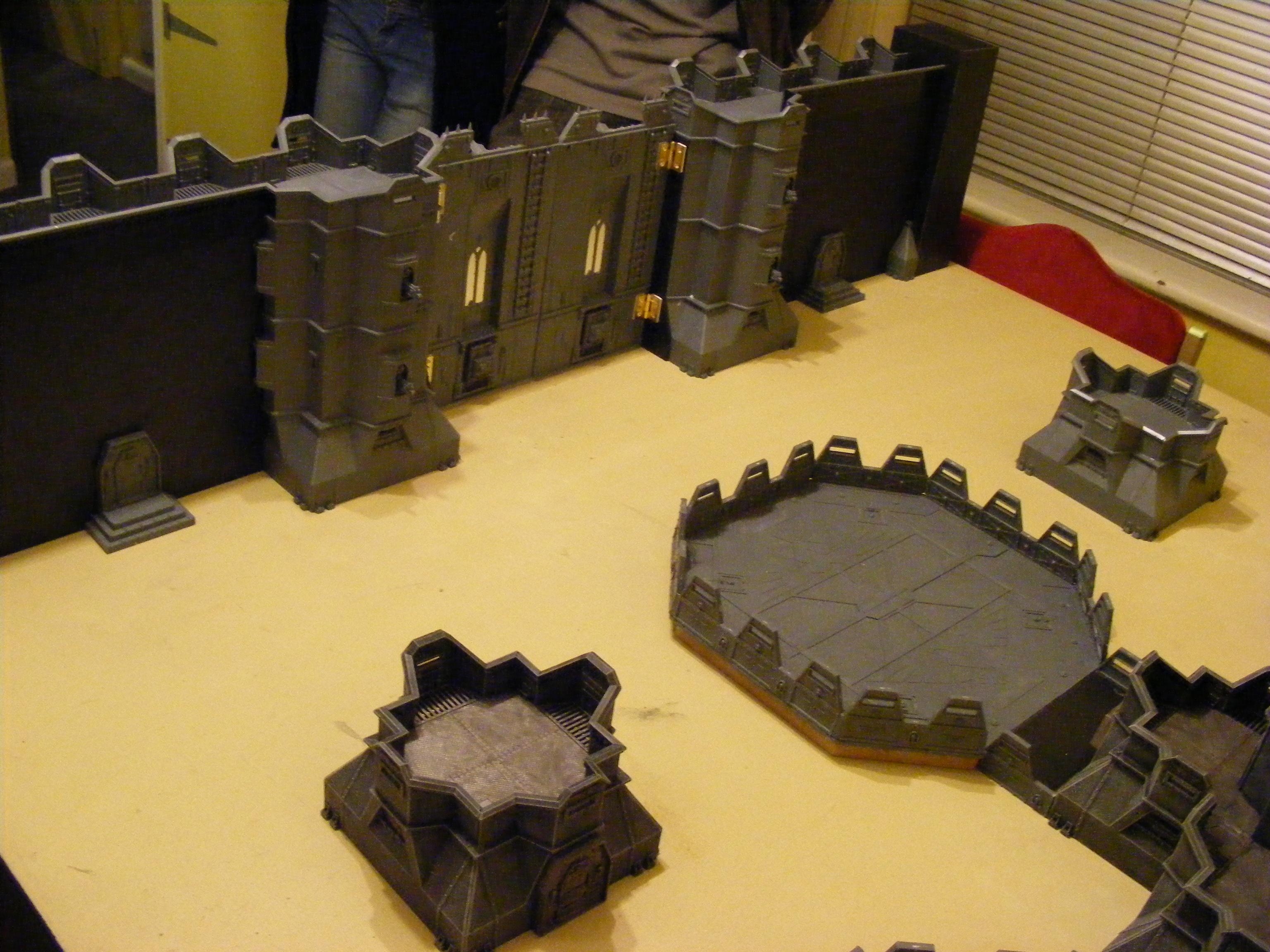 Bastion, Citadel, Defence Line, Fortress, Game Table, Gates, Imperium, Space Port, Walls, Work In Progress