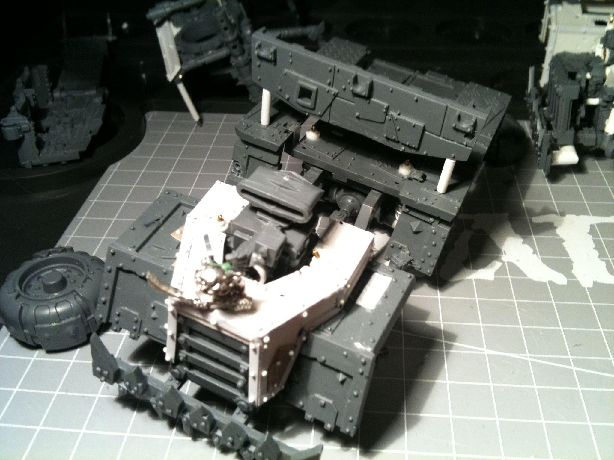 Da Dark Angelz, Orks, Trukk, Work In Progress