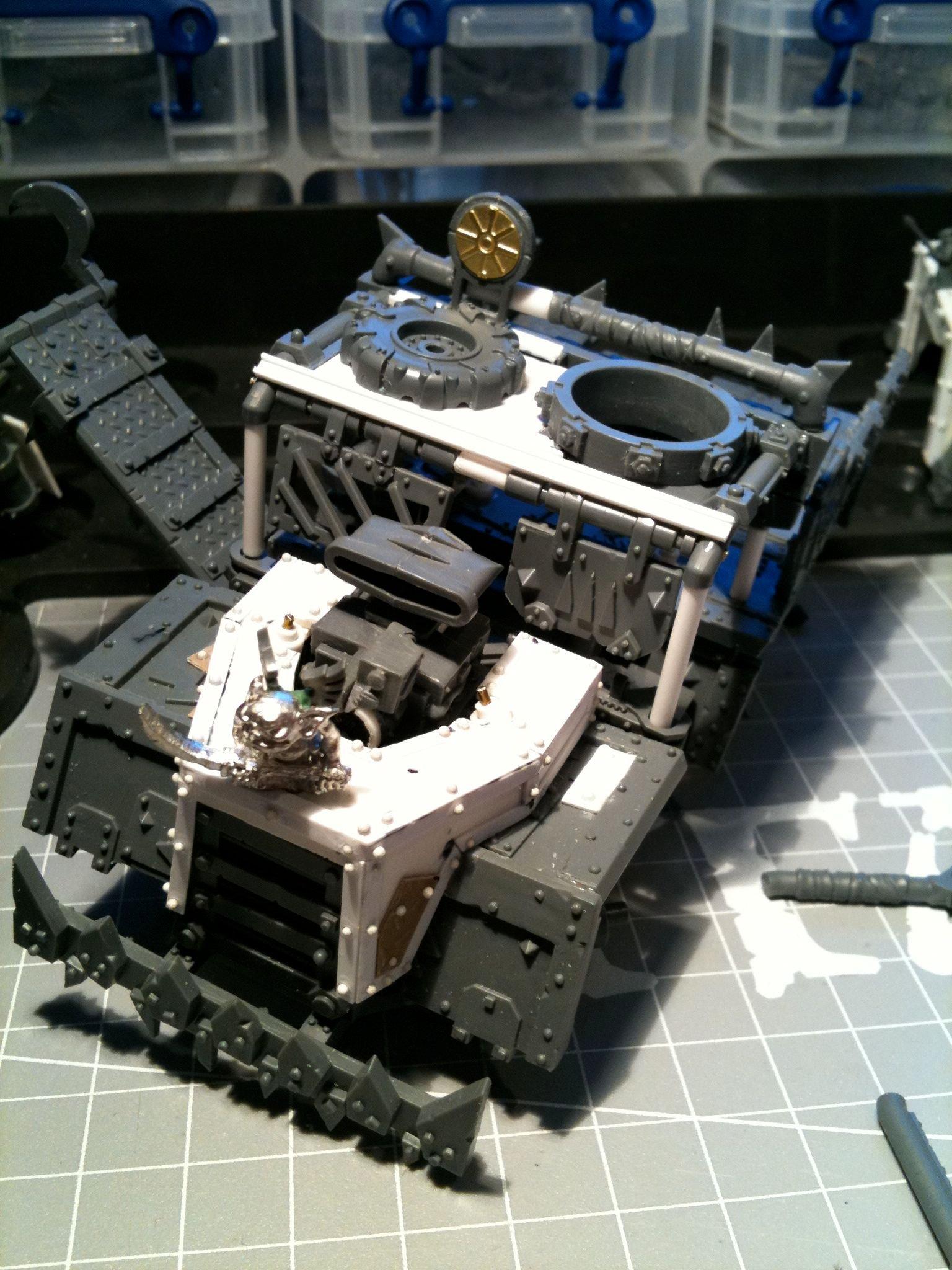 Da Dark Angelz, Orks, Trukk, Work In Progress