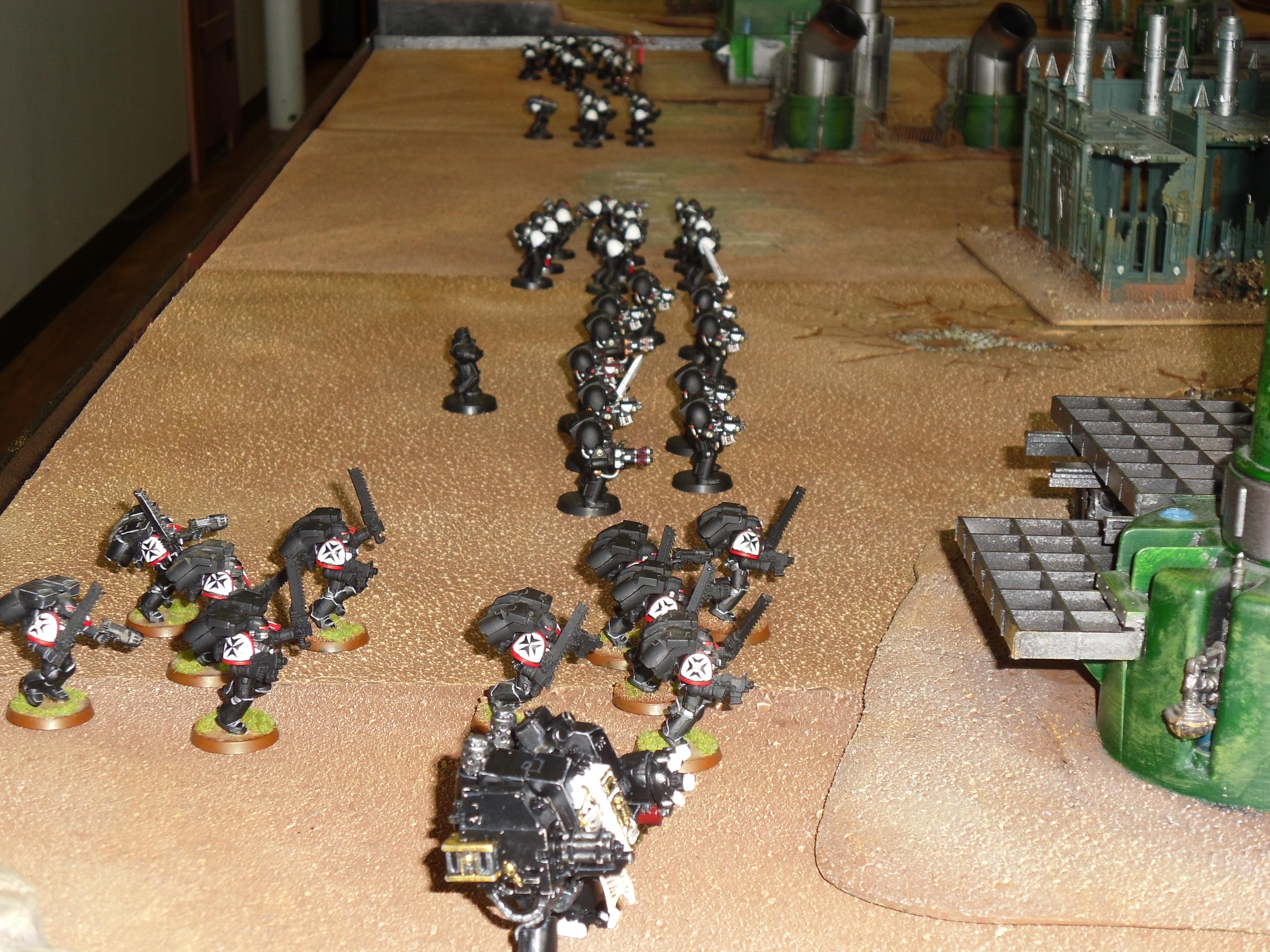 Battle Report, Black Templars, Dreadnought, Imperial Fists, Space Marines, Warhammer 40,000