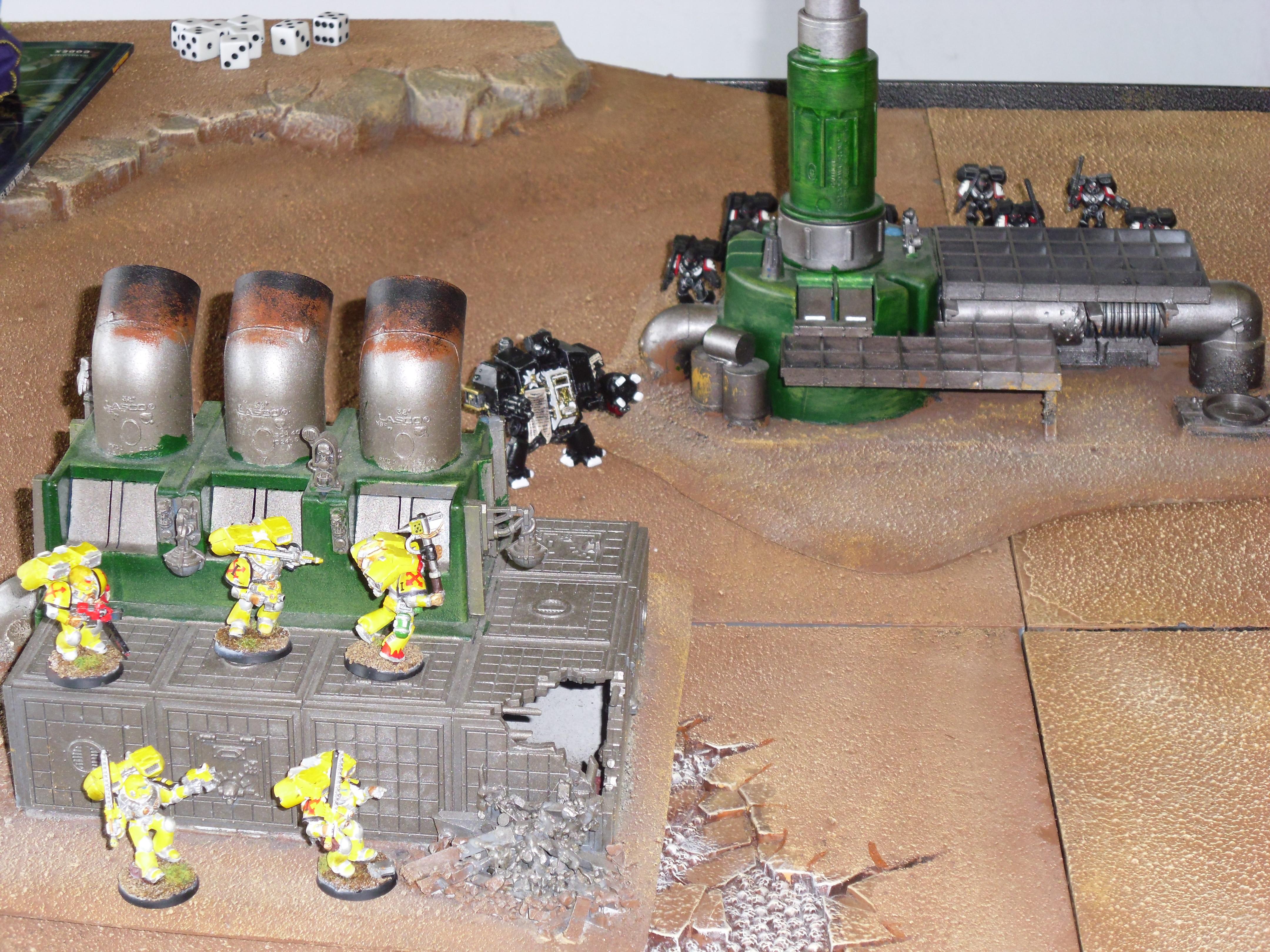 Battle Report, Black Templars, Dreadnought, Imperial Fists, Space Marines, Warhammer 40,000