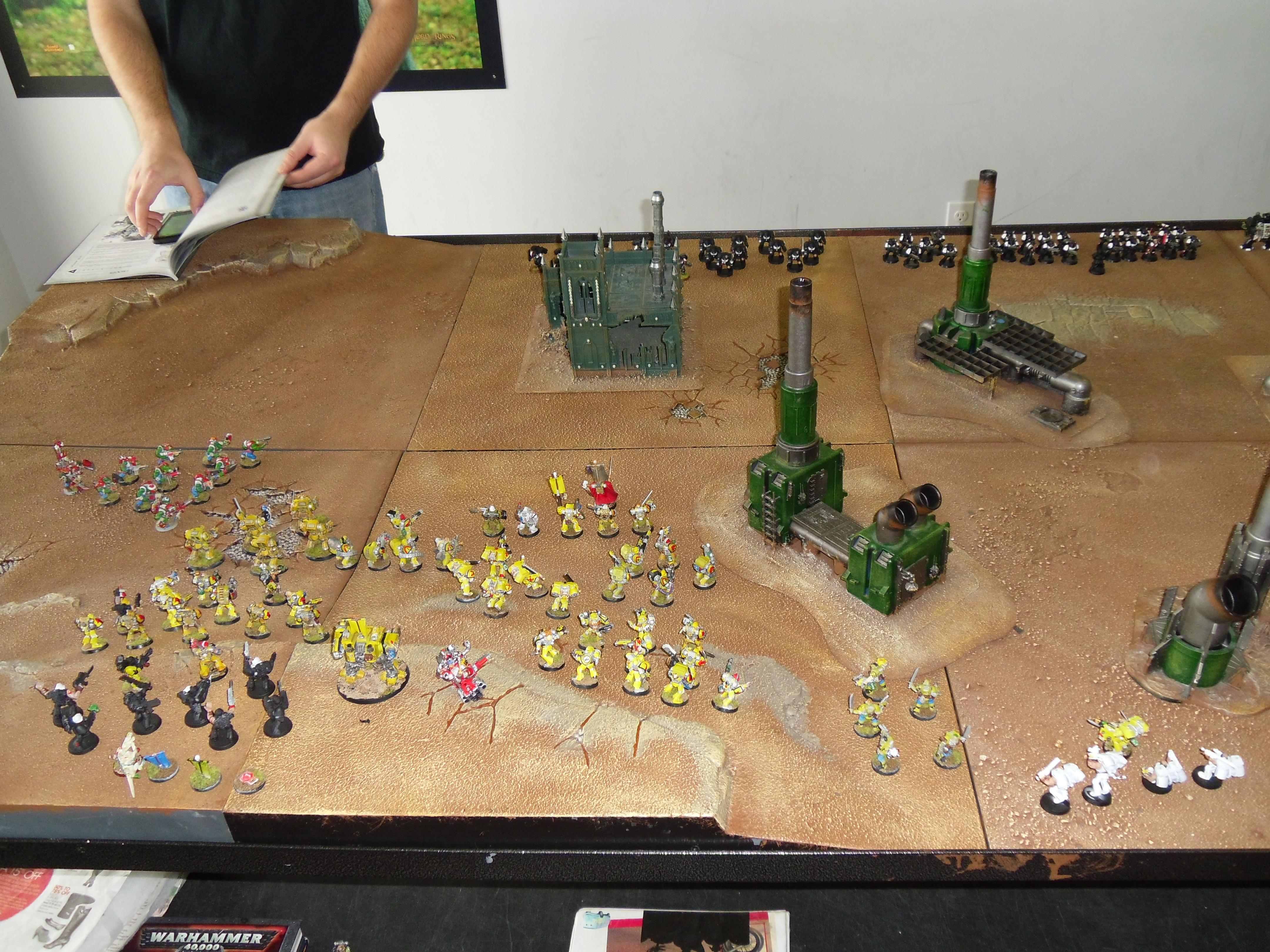 Battle Report, Black Templars, Dreadnought, Imperial Fists, Space Marines, Warhammer 40,000