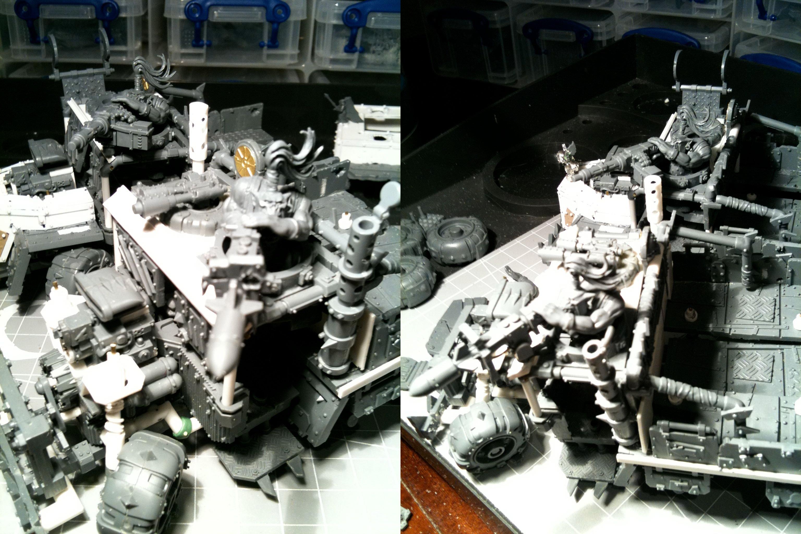Da Dark Angelz, Orks, Trukk, Work In Progress