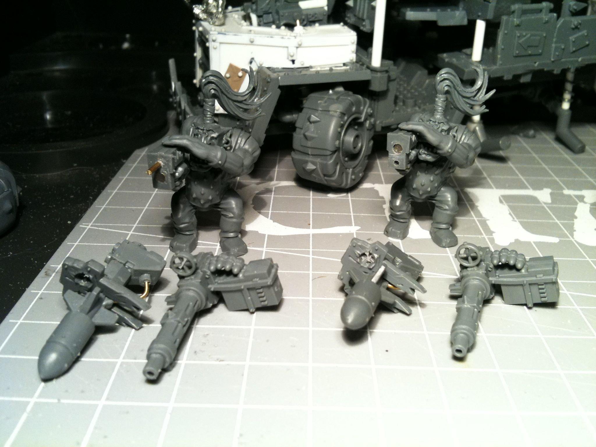 Da Dark Angelz, Orks, Trukk, Work In Progress