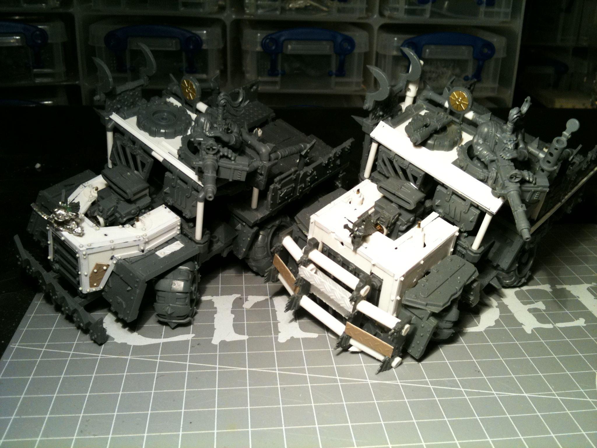 Da Dark Angelz, Orks, Trukk, Work In Progress