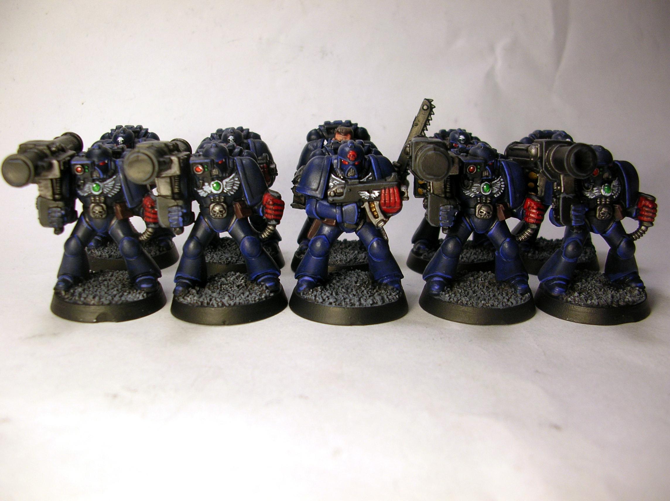 Crimson Fists, Devastators, Rocket Launcher, Space Marines