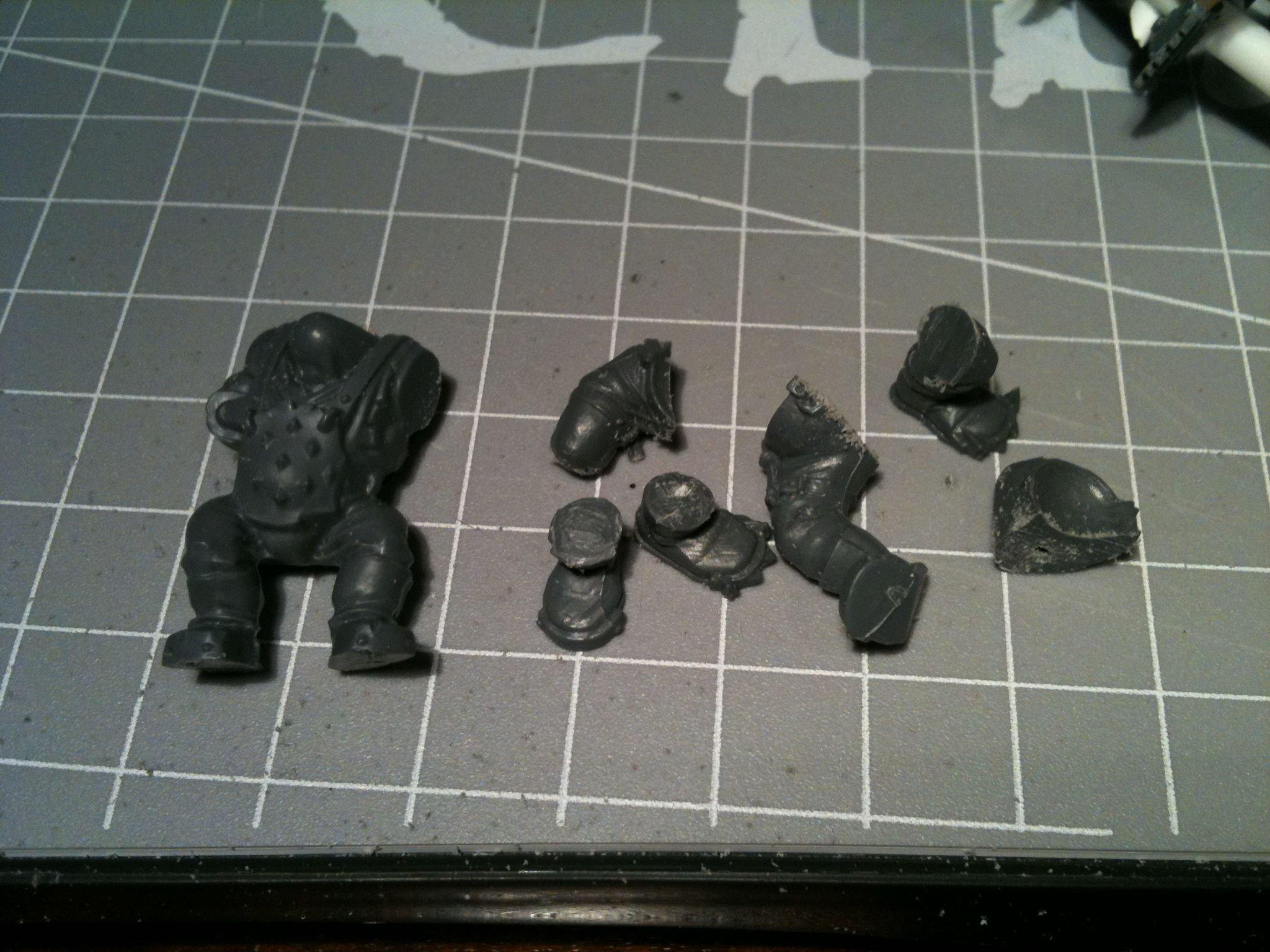 Da Dark Angelz, Orks, Rokkit Launcha, Trukk, Work In Progress